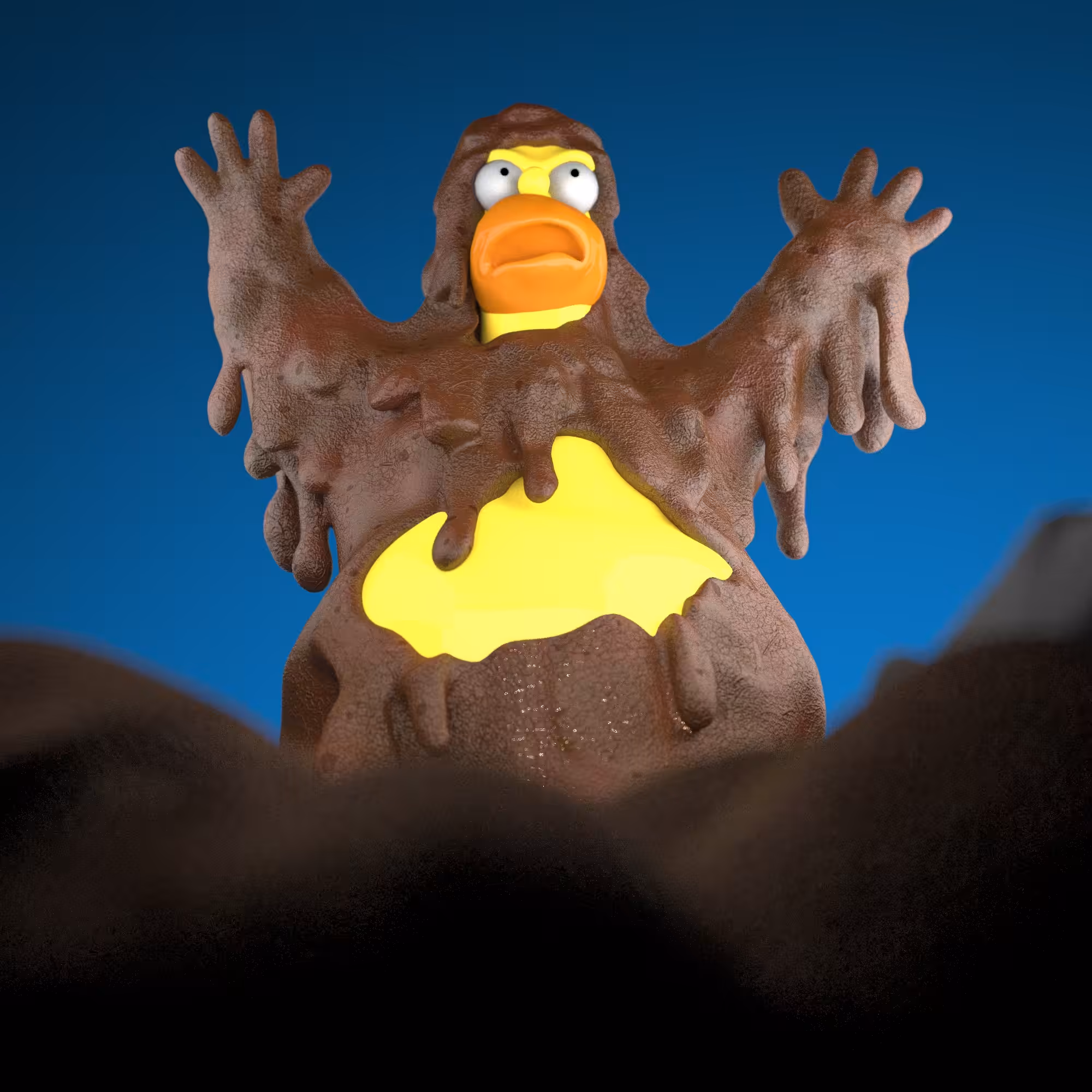 Homer Simpson Sasquatch
