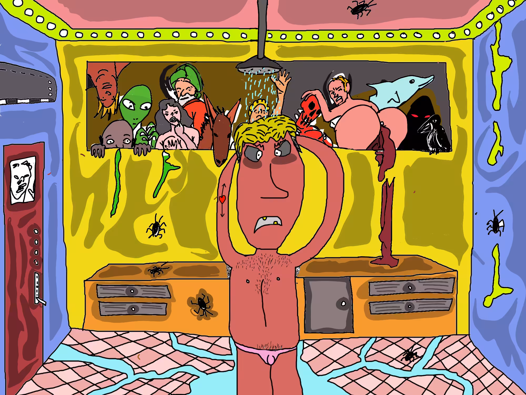 not well imaginated: shower tower