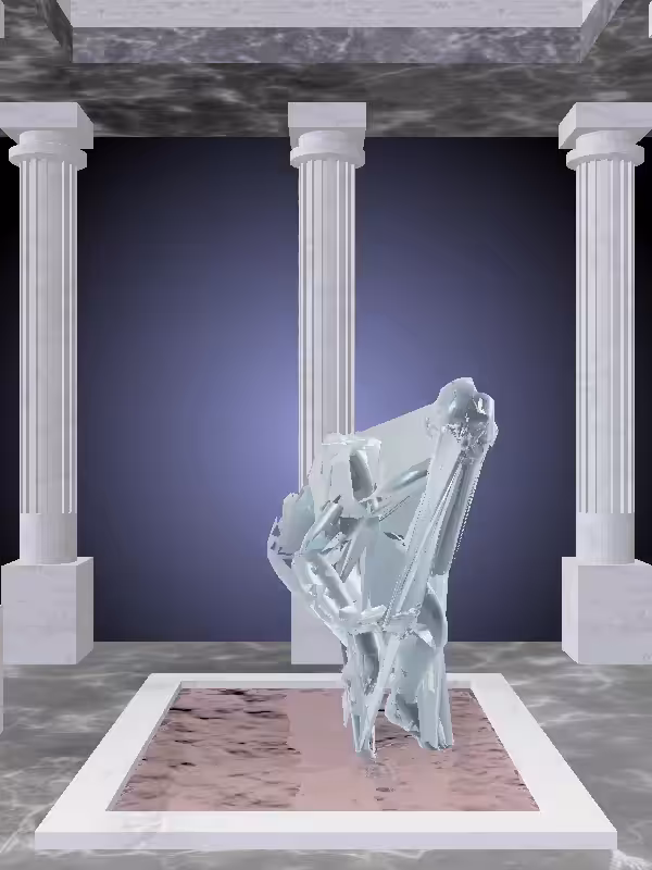 HeavenComputer: The Sneaky Shimmery Blue Woman #7241