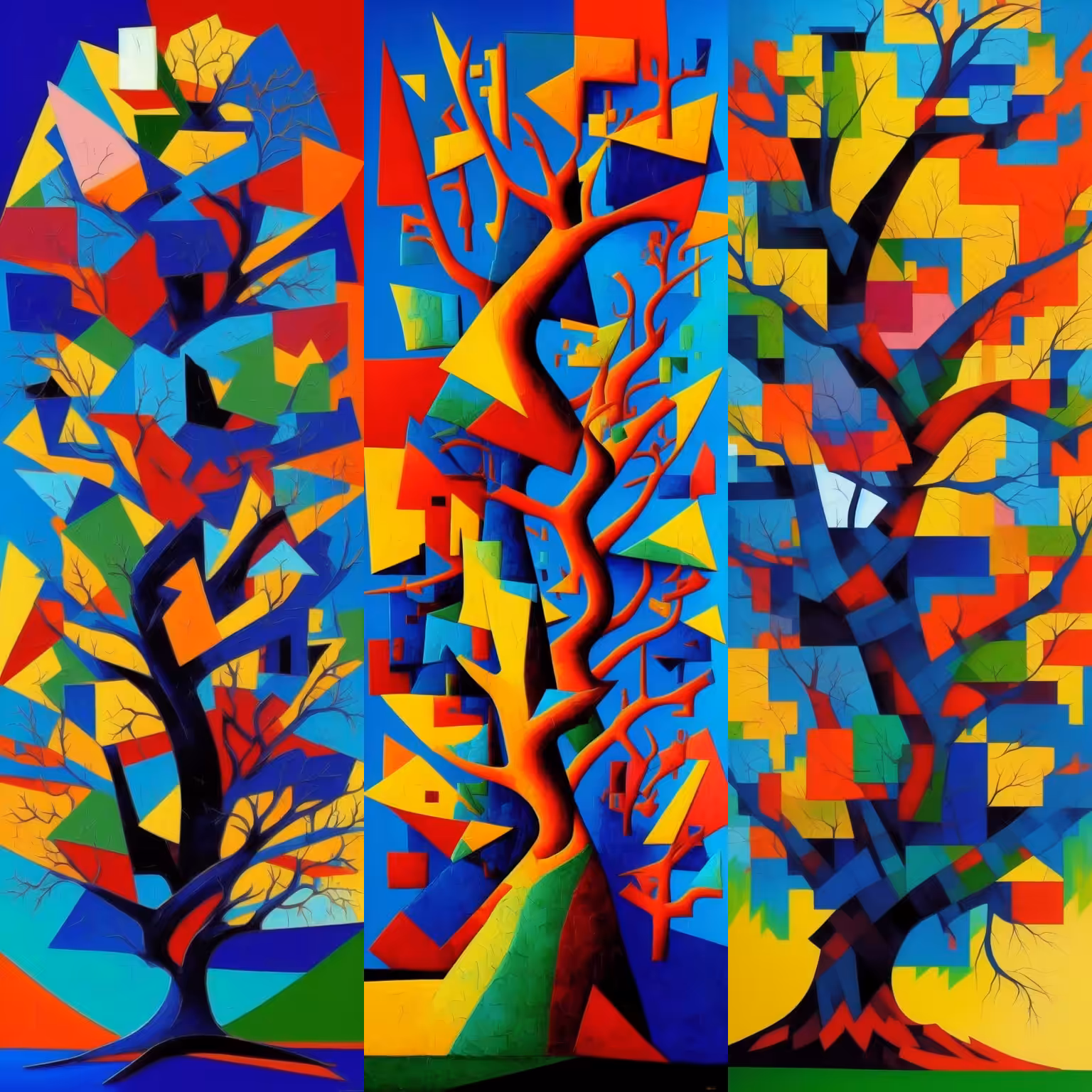 Cubism Trees #4