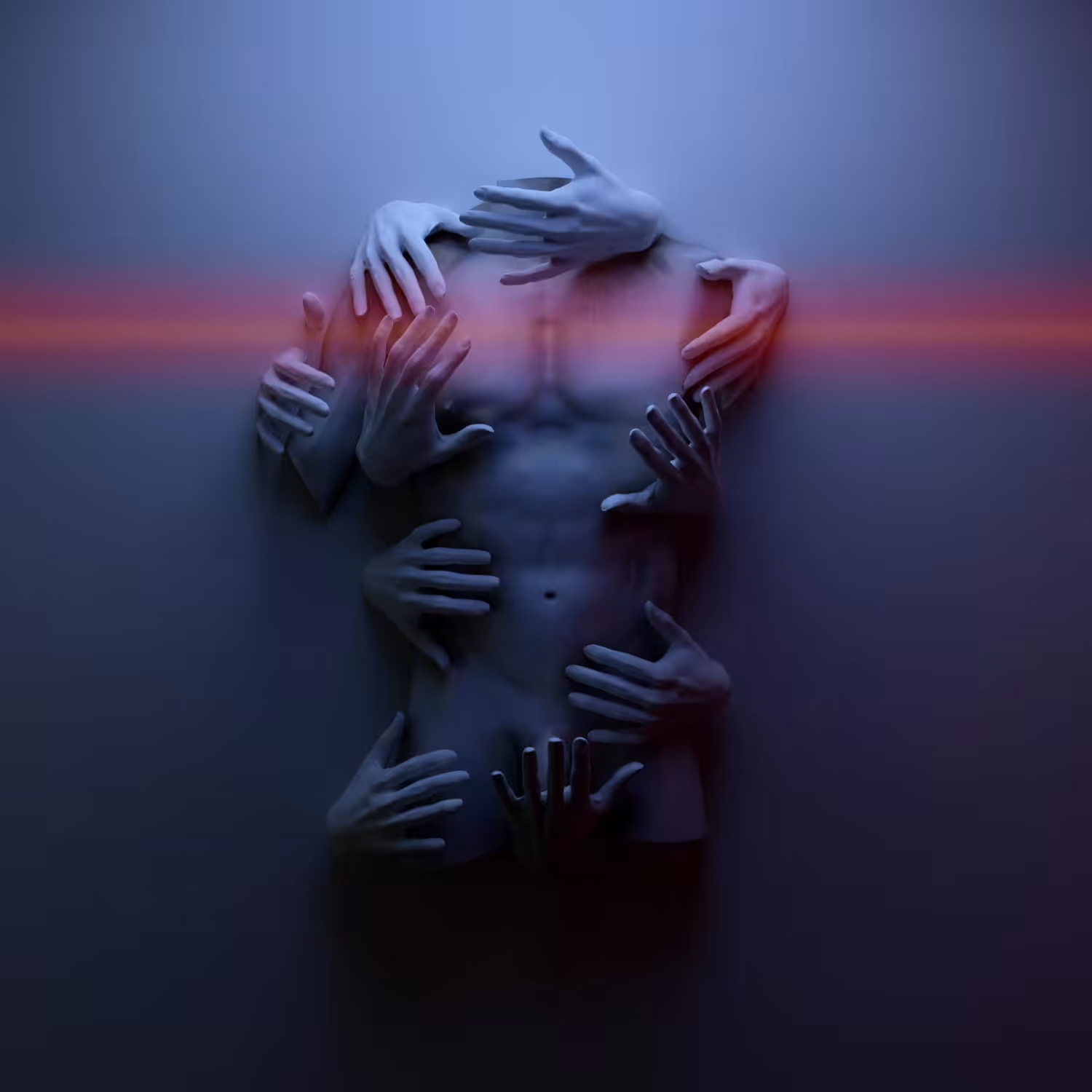 Hands on body