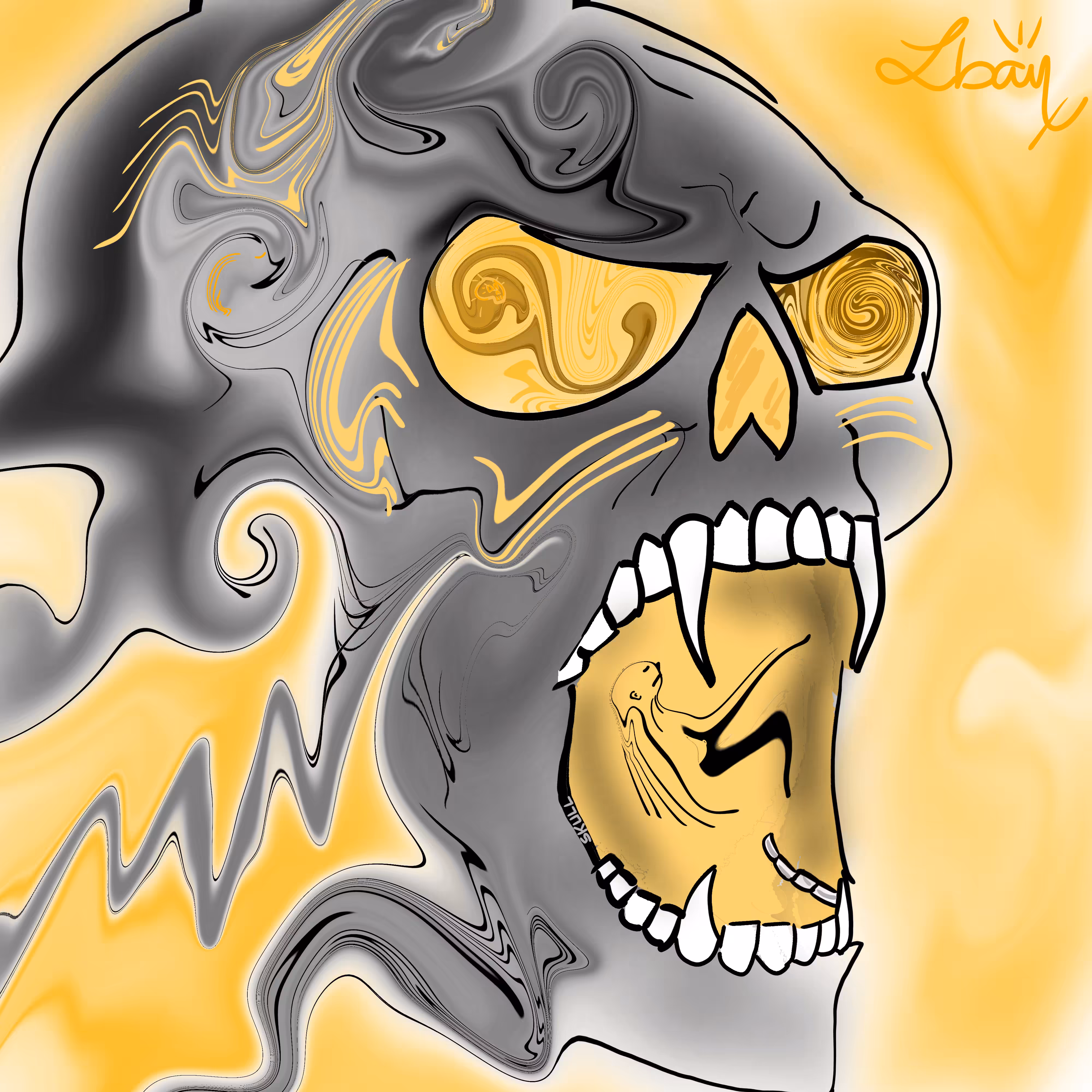 The agressive skull