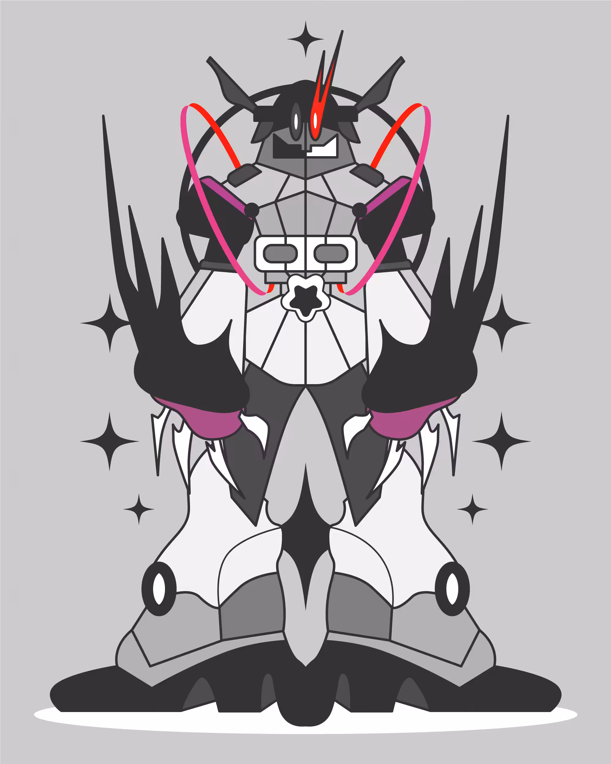 STARBOT UNIVERSE (STARDUST): STARBOT : THE CITIZEN #28 Hybrid v i l l a i n s {FULL-BODY}