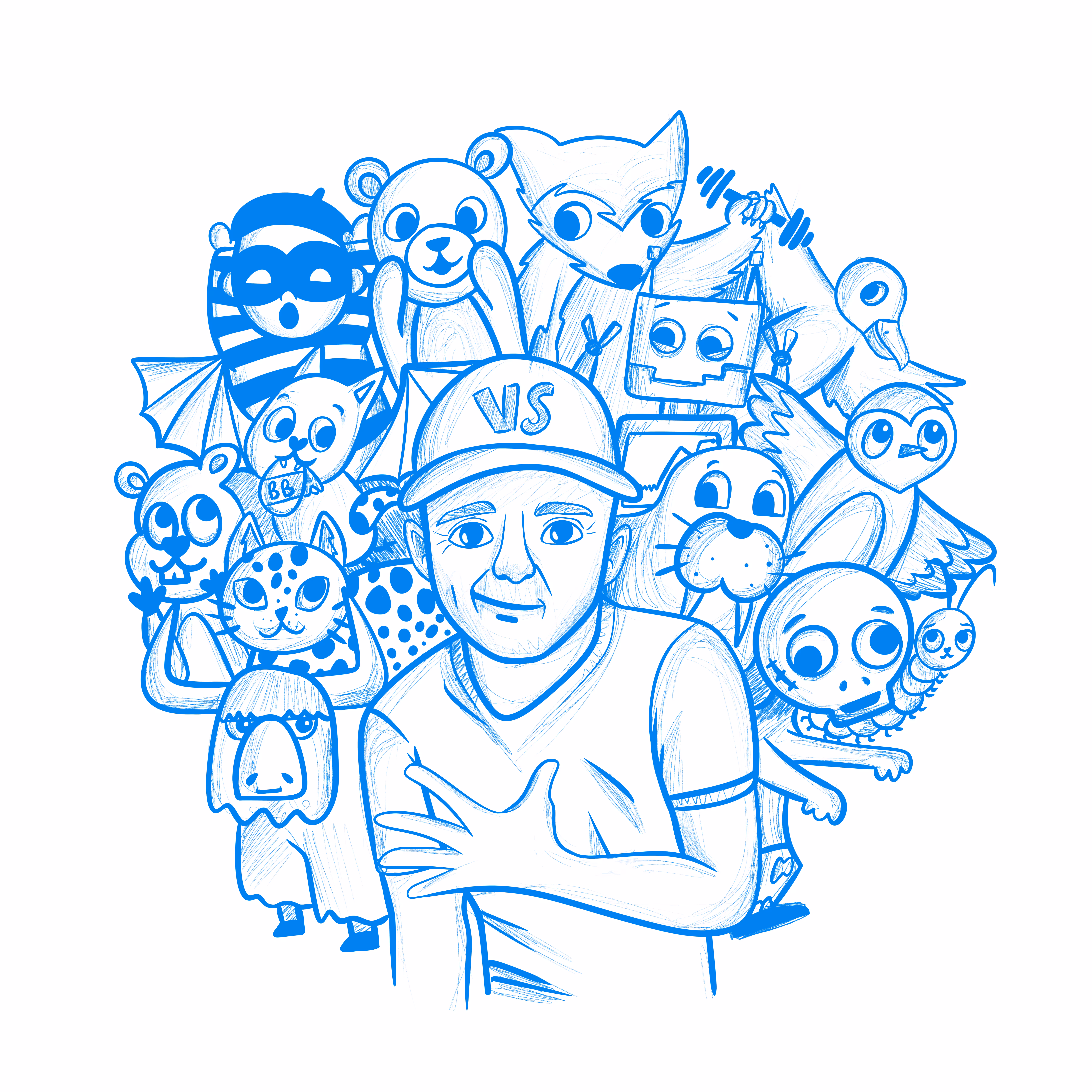 Gary with VeeFriends Sketch