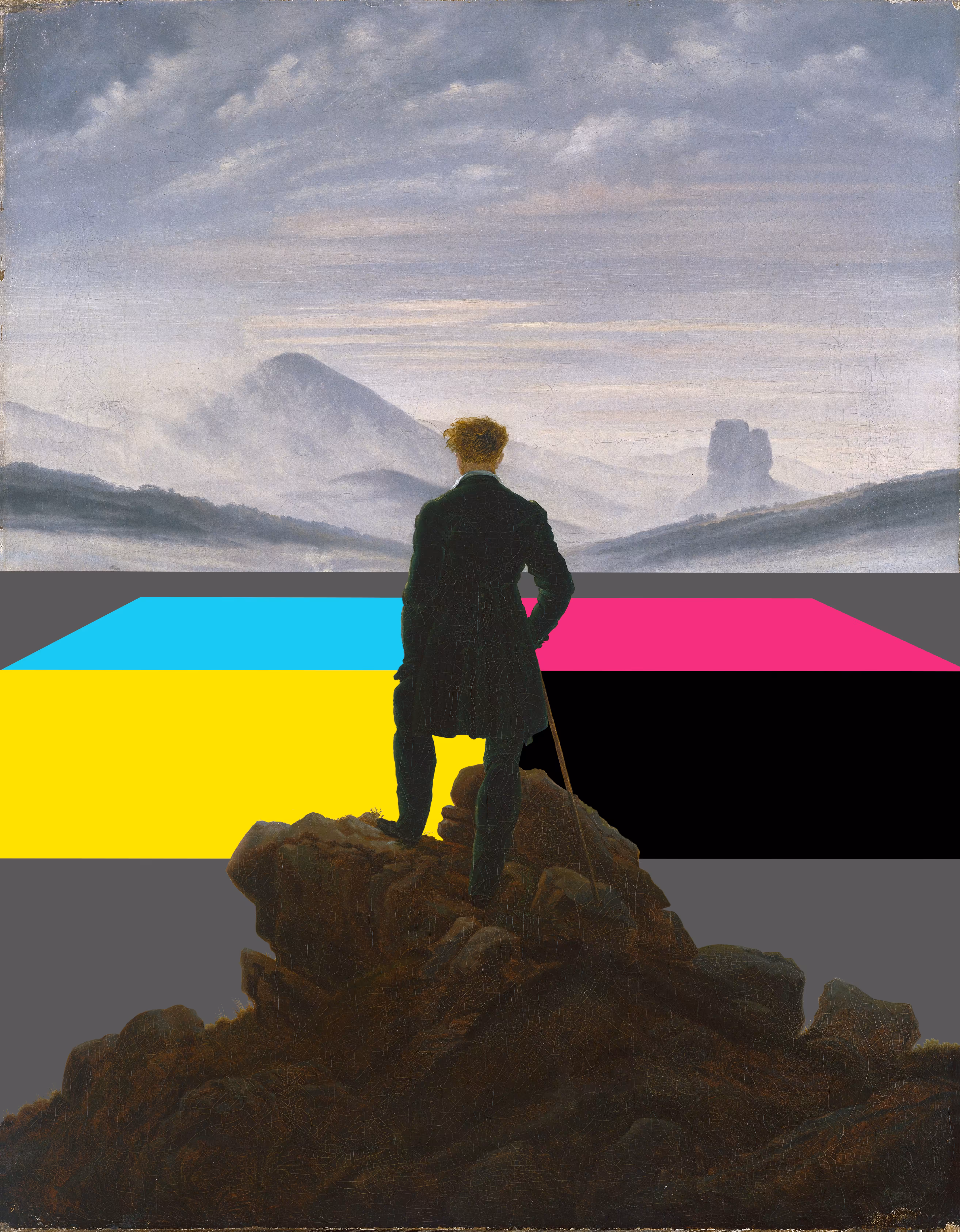 Wanderer Above the Sea of CMYK