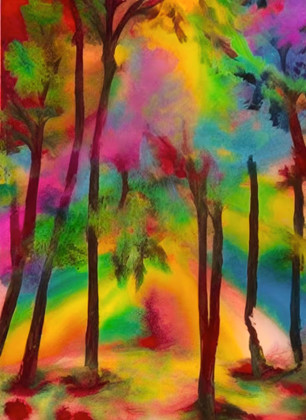 Rainbow splash