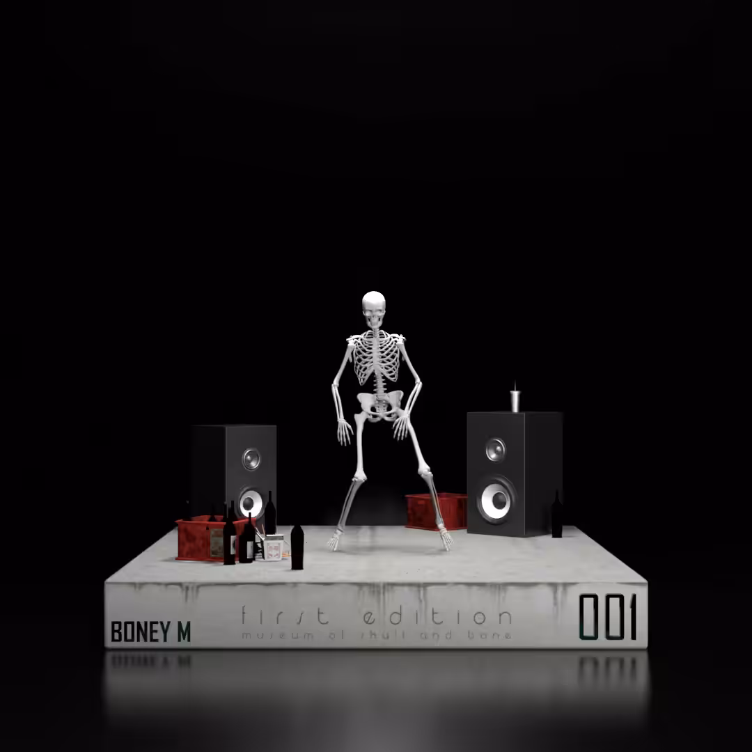 Boney M collectible skeleton 001