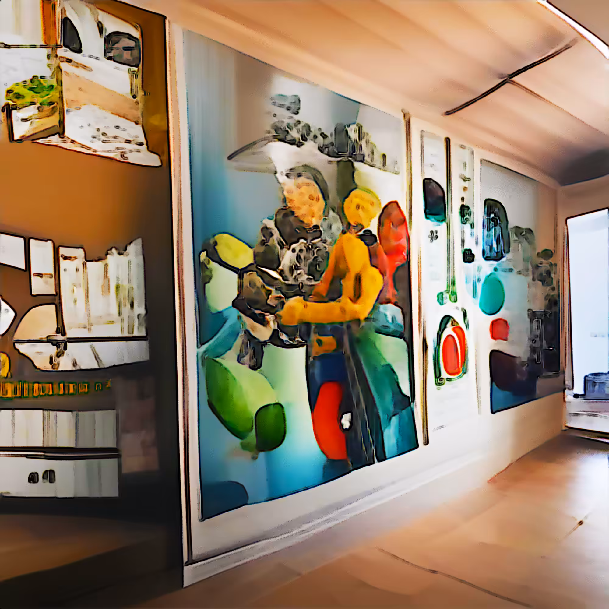 Exhibition of Retro Futurist Paintings Rejected by the Armory Show