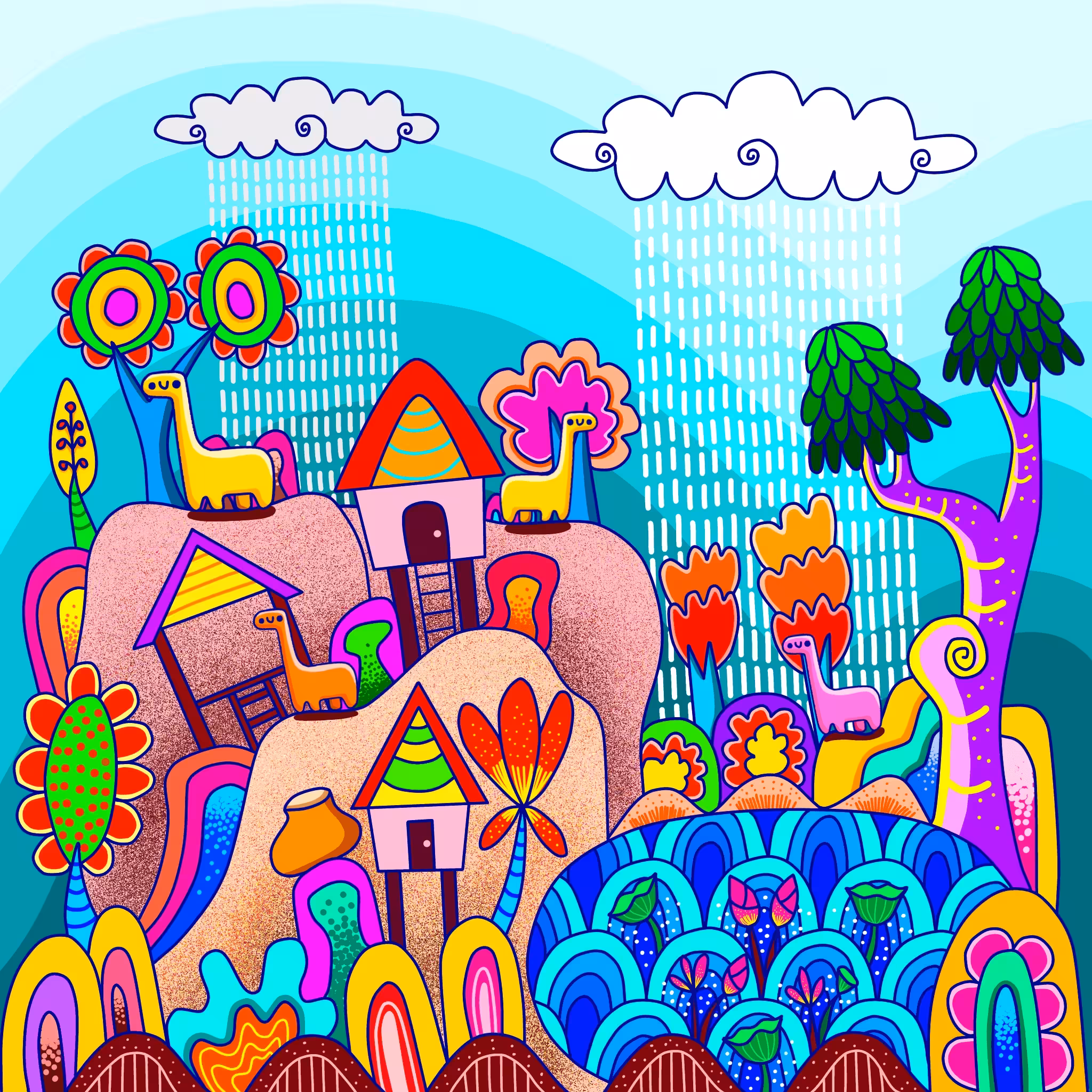 Imaginative lifestyle to lines and colorful.(Collab)#60