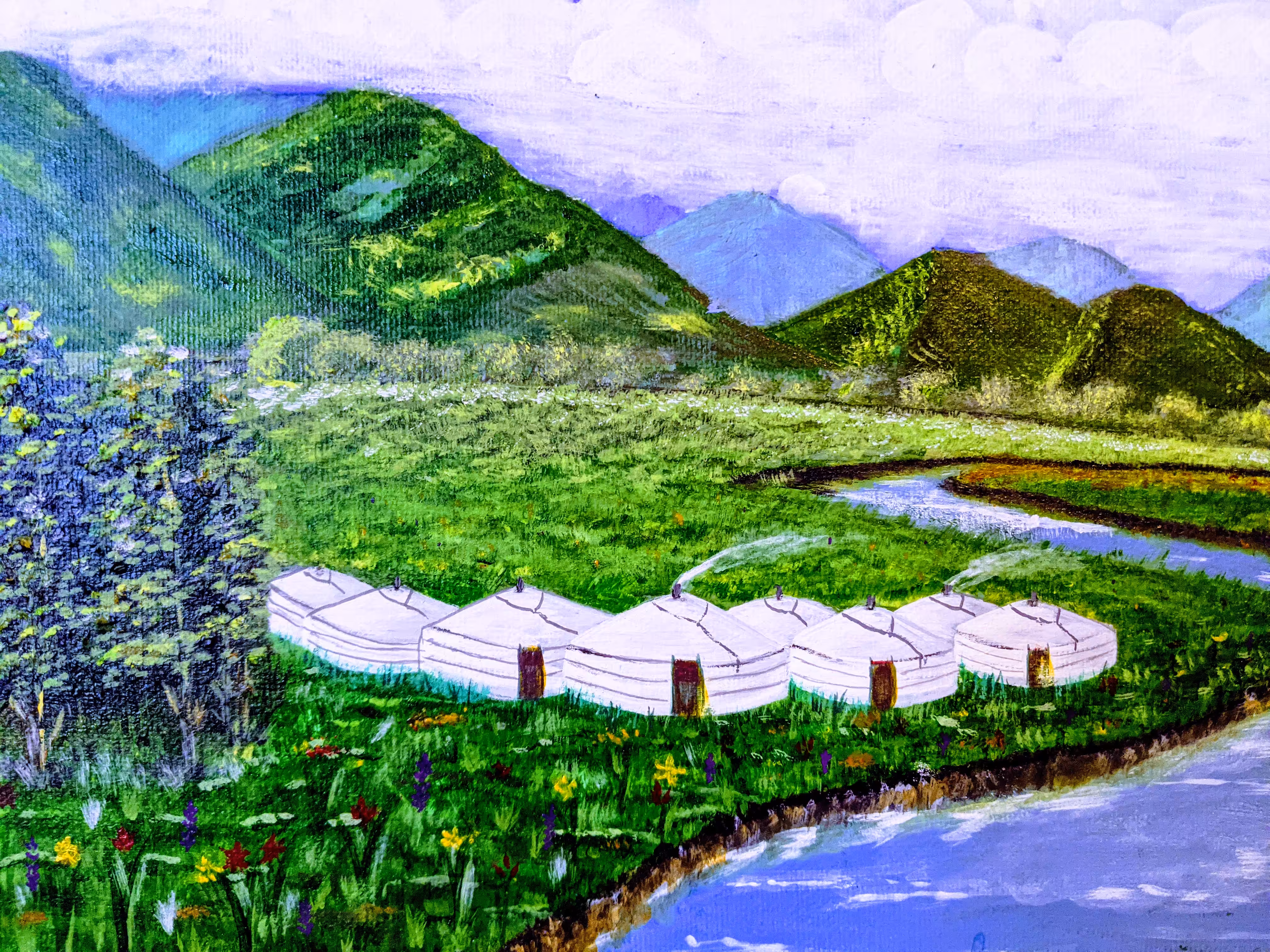 Mongolia Summer Limited Edition #1 of 10  Digital Work of Art