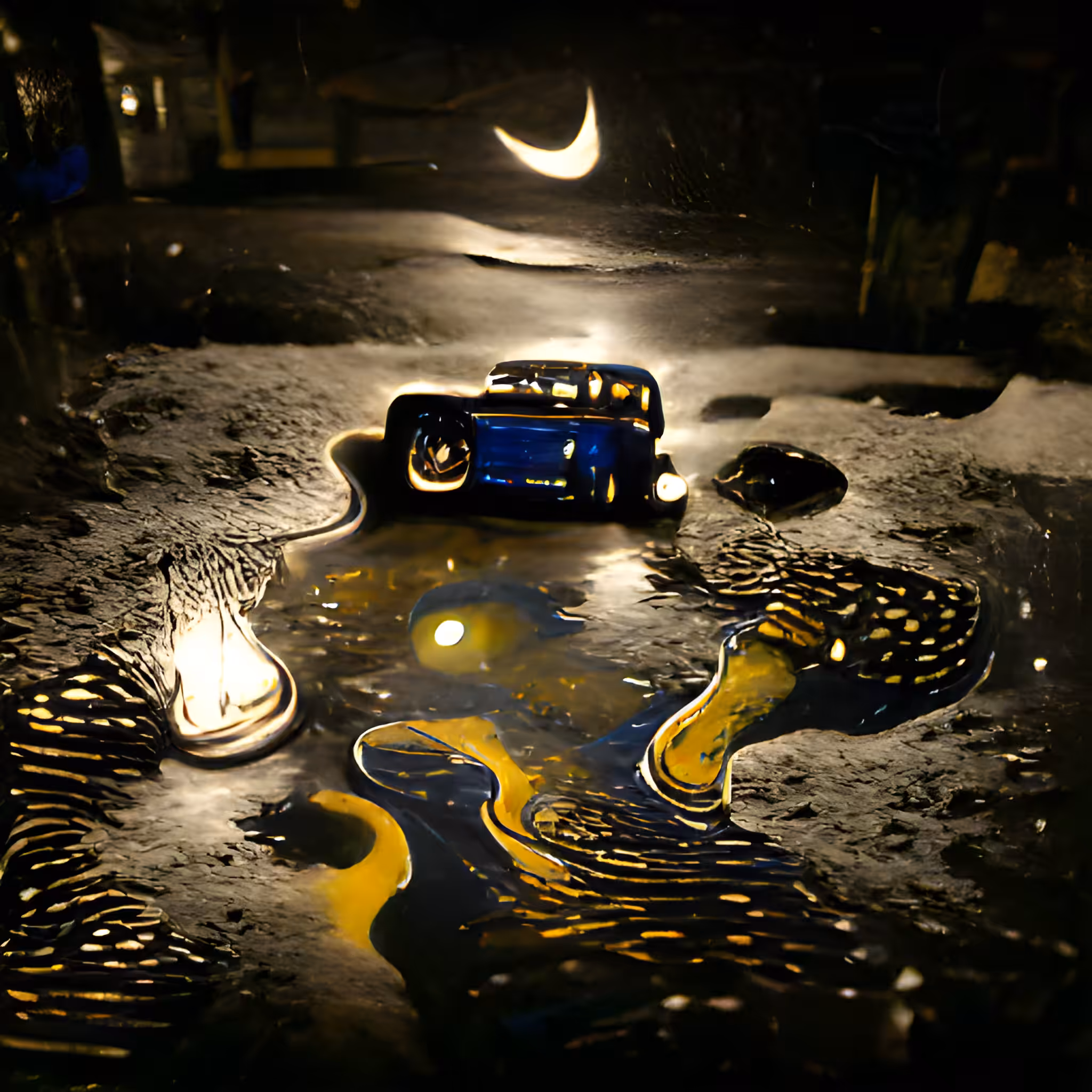 Pools of Starry Night #09