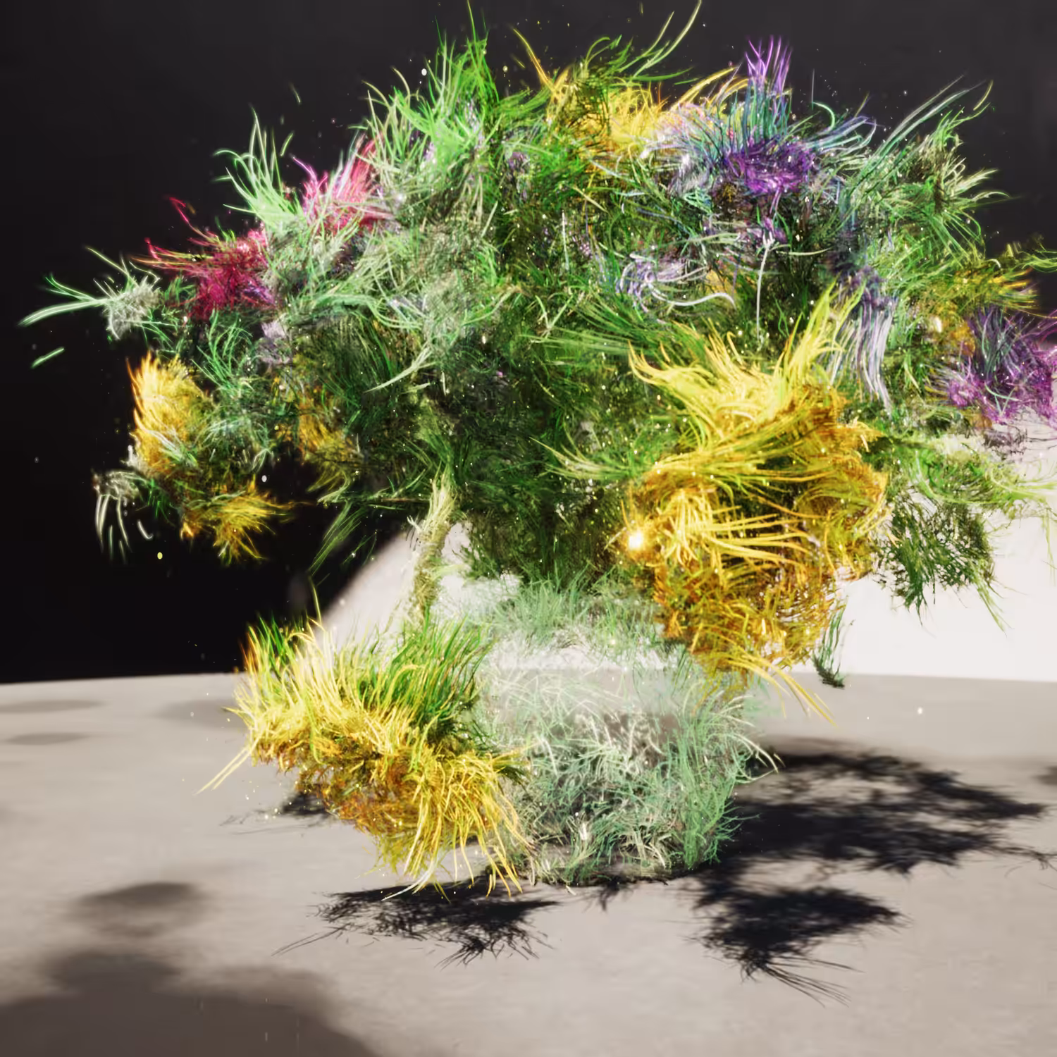 Particle Flowers