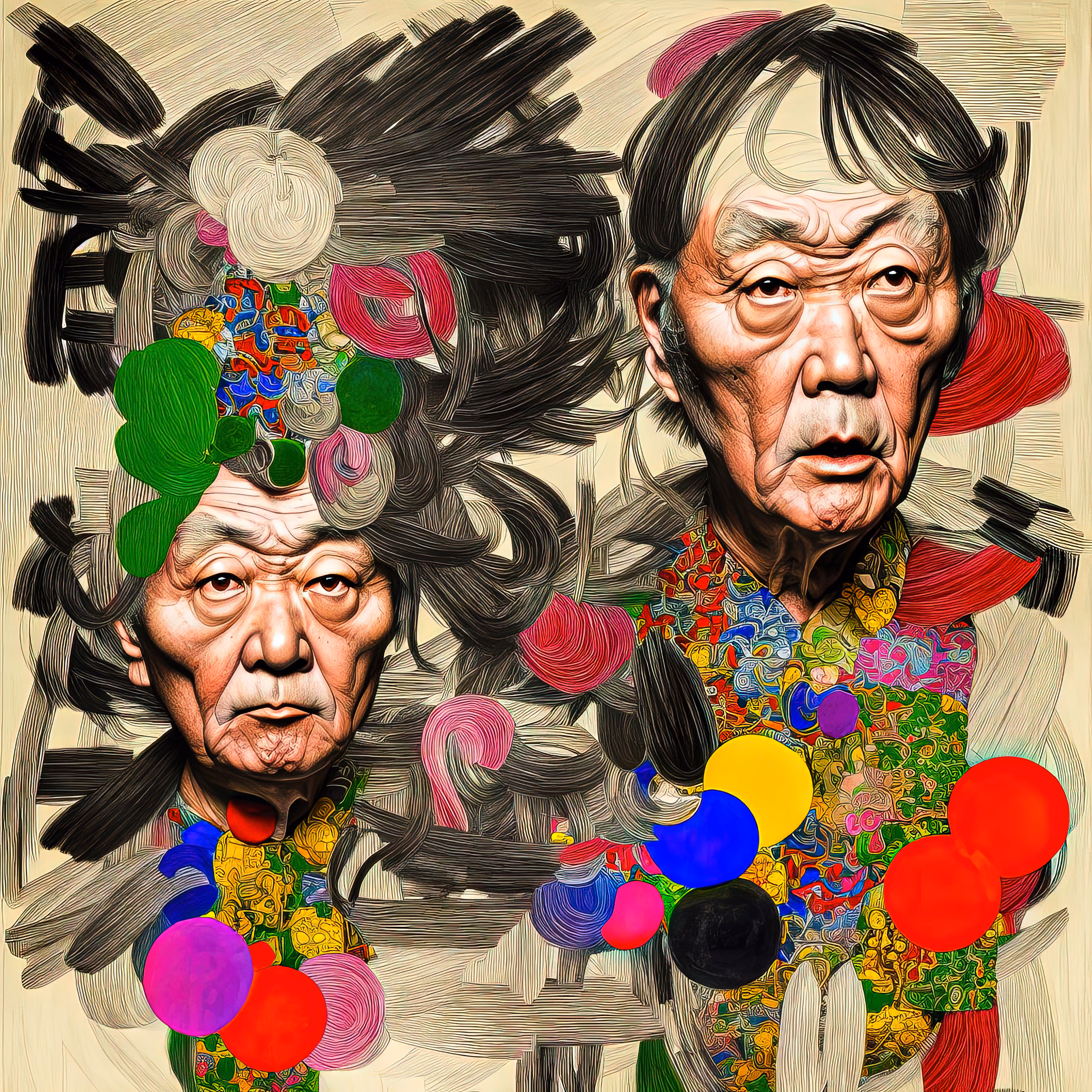 Twinning Brushstrokes I Tsuinburashisutorōku I ツインブラシストローク