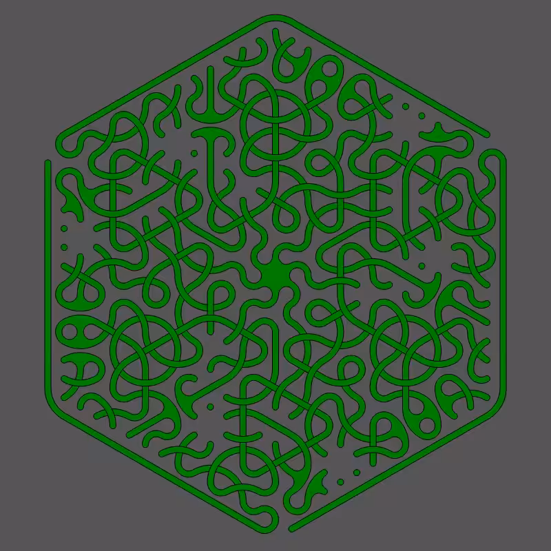 Threefold Symmetry - Dark Variations #457