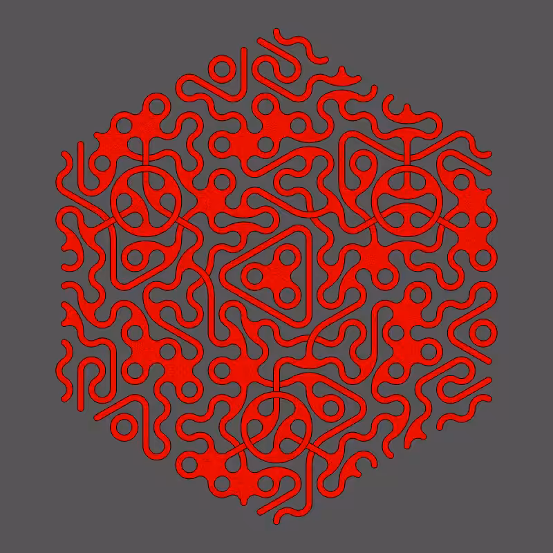 Threefold Symmetry - Dark Variations #402