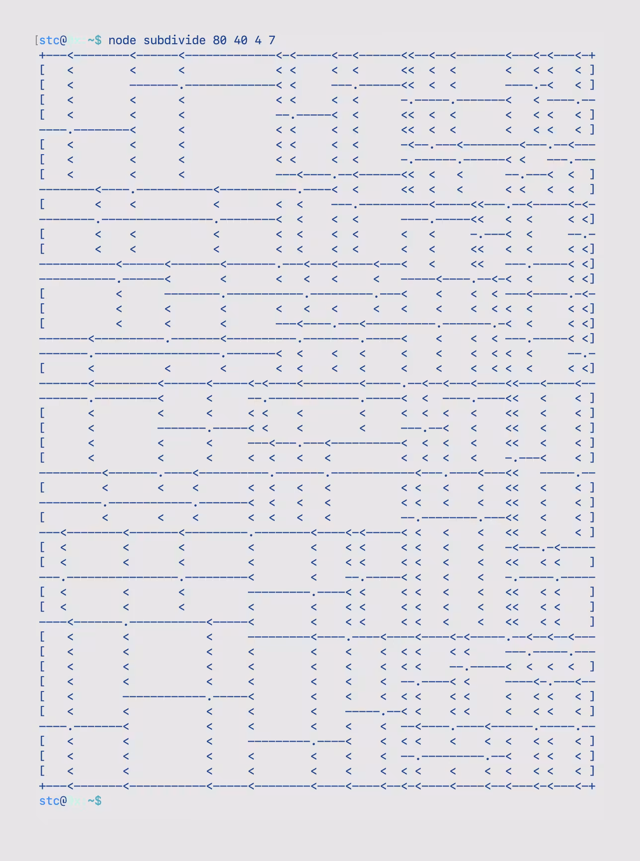Rodeo posts: subdivide 80 40 4 7