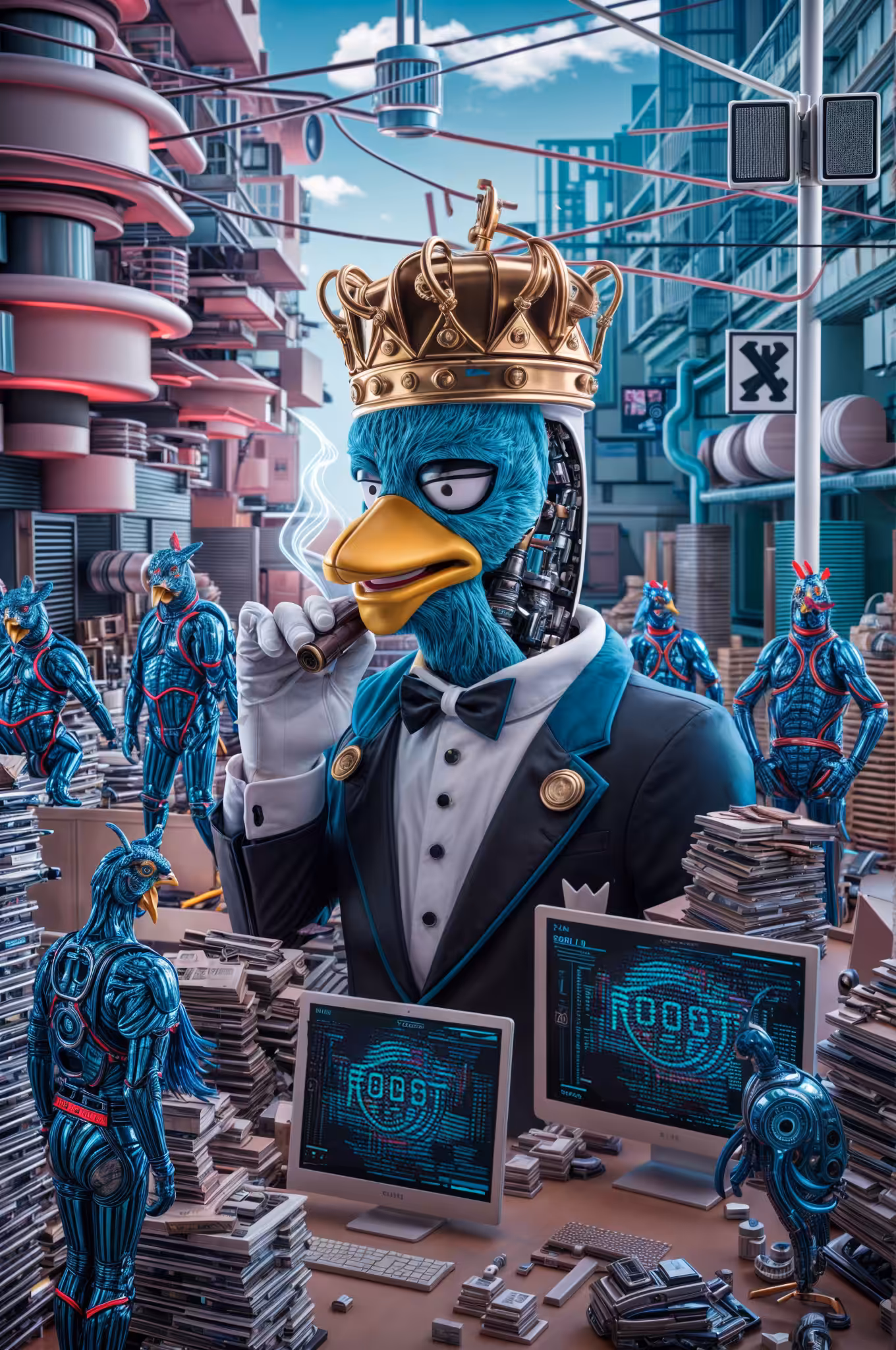 “King Cluckles and the Cybernetic $Roost”