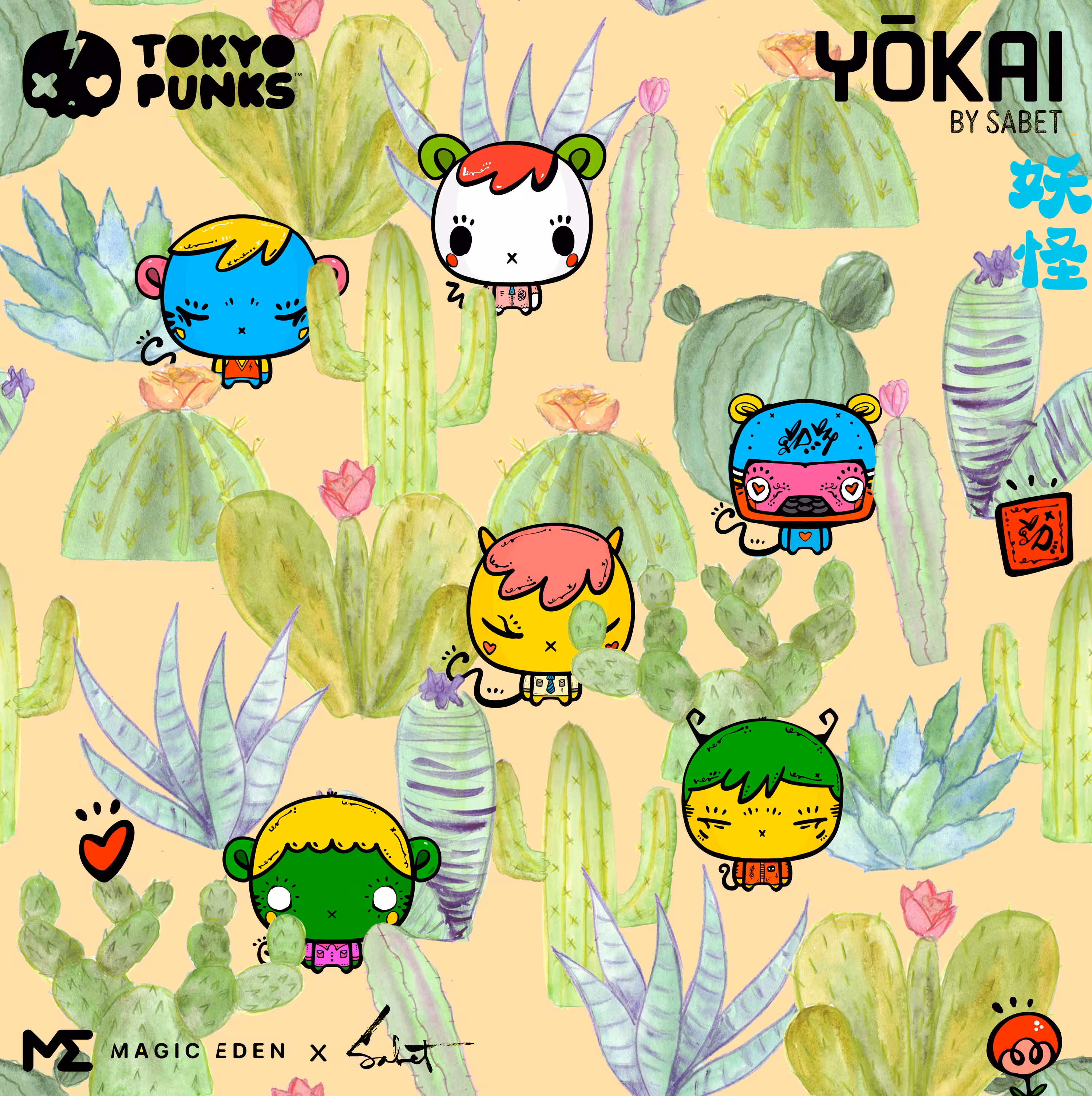 Cactus Park by apelsishka + Tokyo Punks YŌKAI by SABET