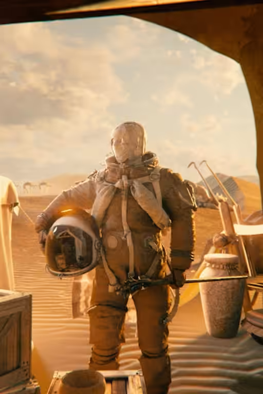 The Sun Knight Astronaut