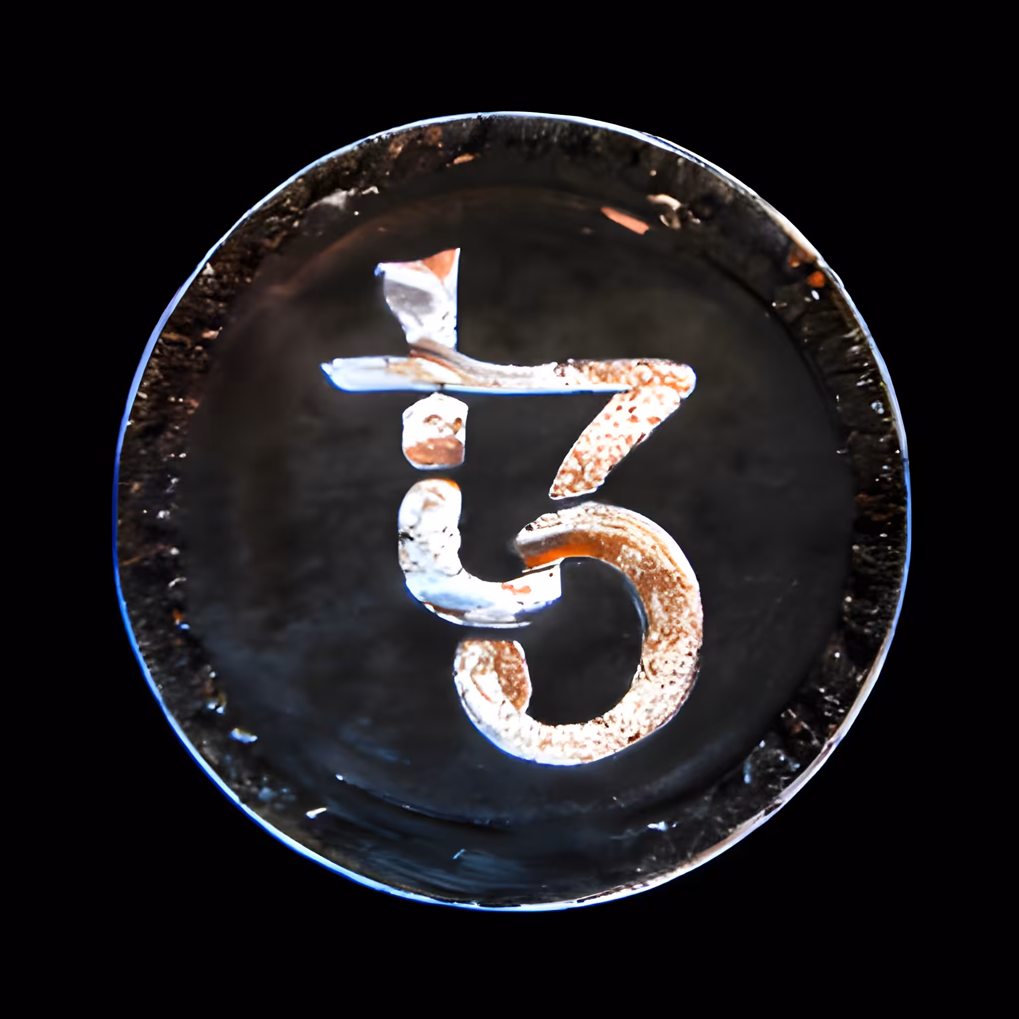 One (1) Tezos Coin (Dark 1)