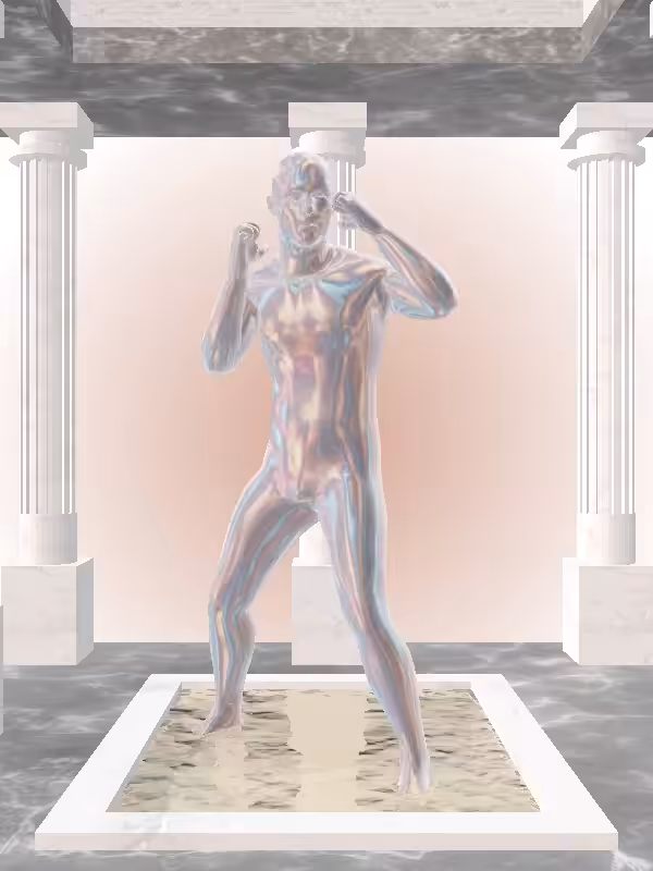 HeavenComputer: The Punching Holographic Glow Man #4534