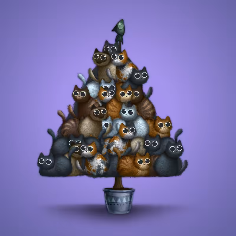 Fluffy Christmas Tree #21