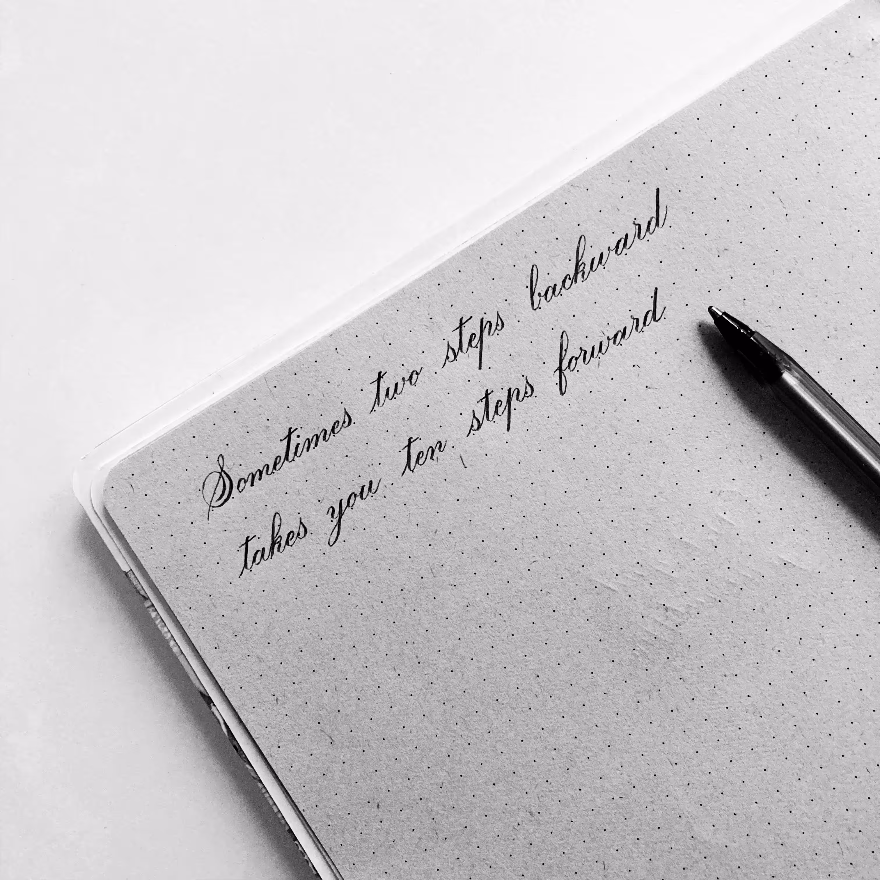 Taking one step backward