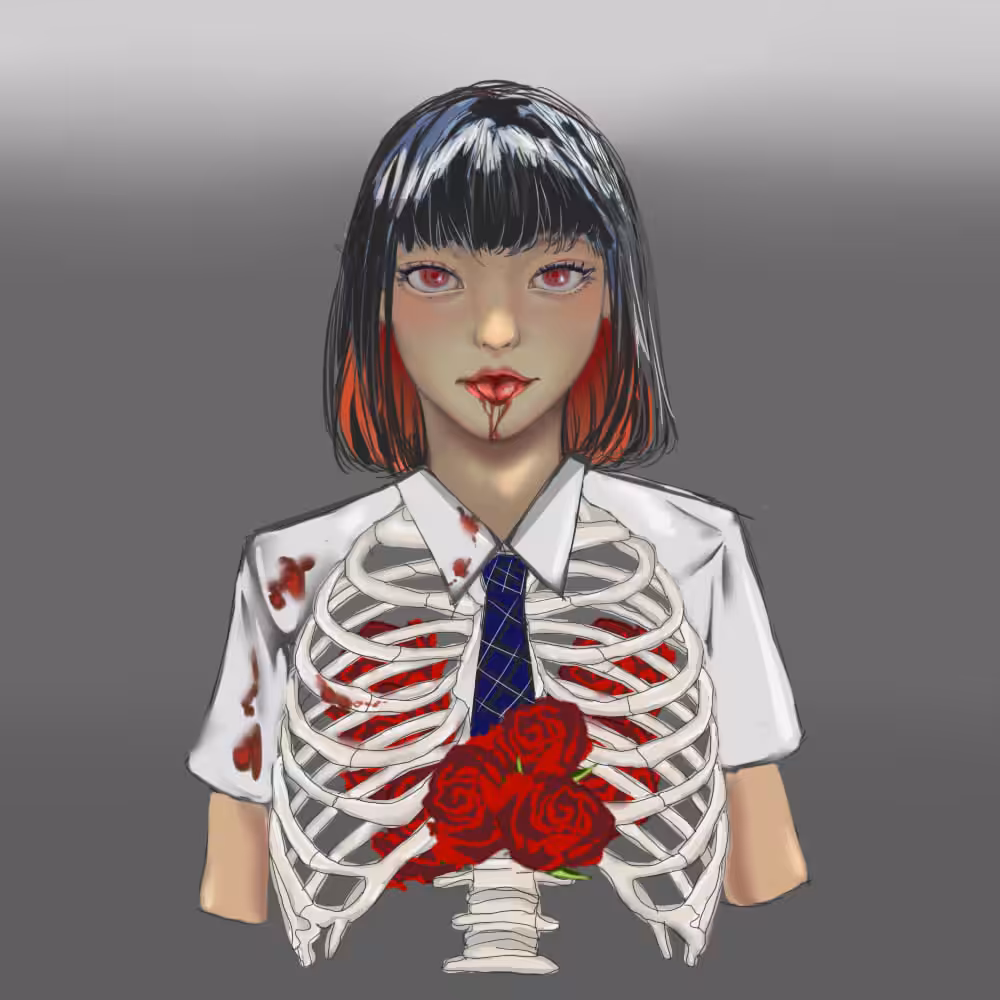 Skeleton School Girl