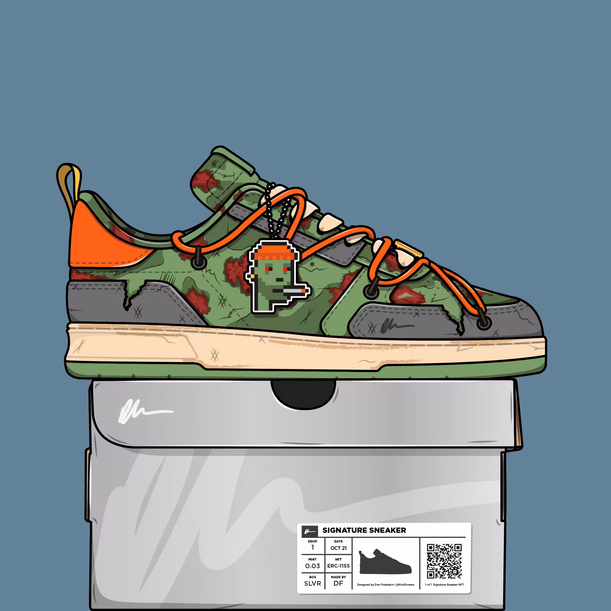 Signature Sneaker 'Zombie' - #007
