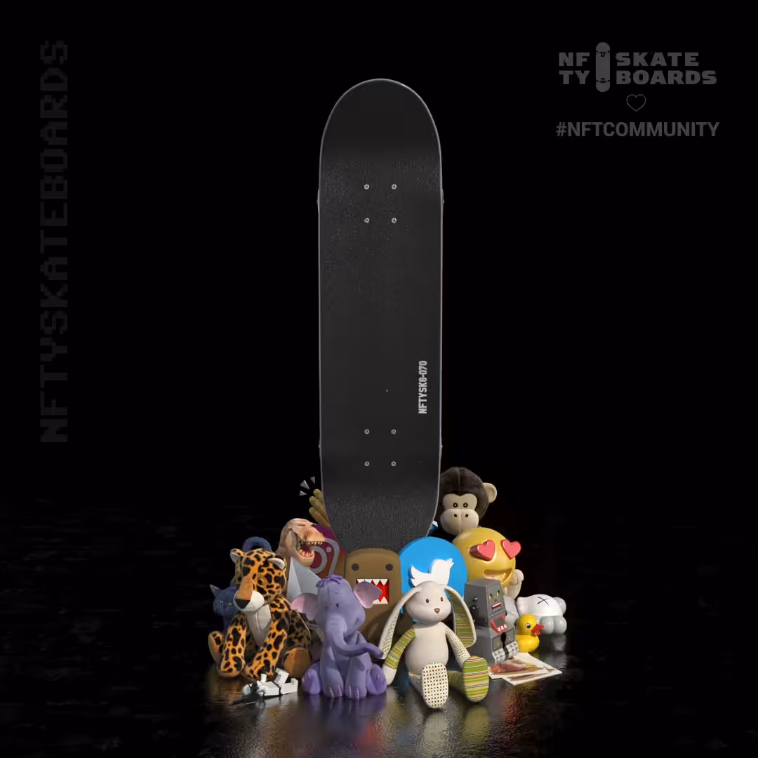 nftyskateboards NFT#070 - WE ♡ #NFTCOMMUNITY
