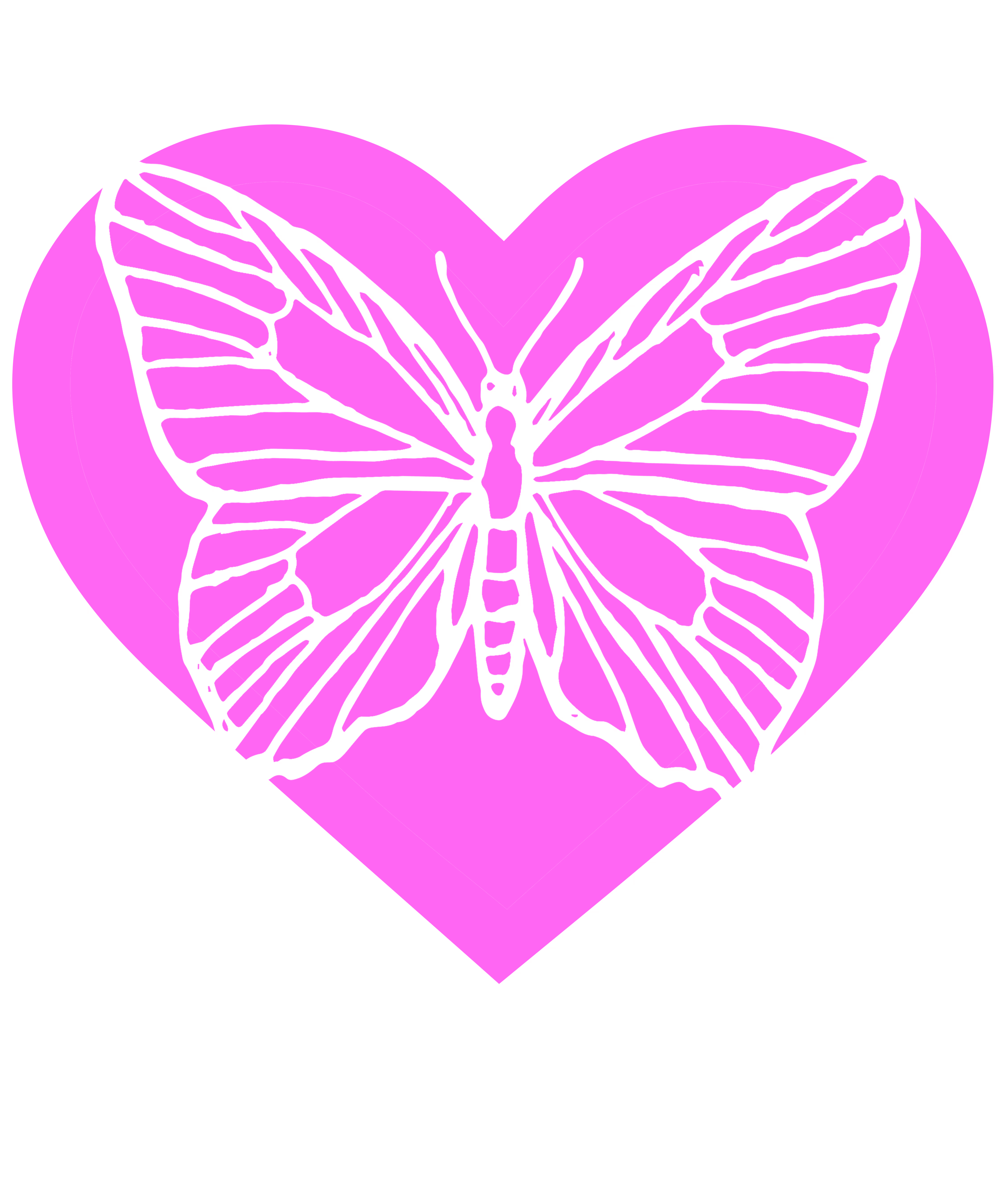 Butterfly heart