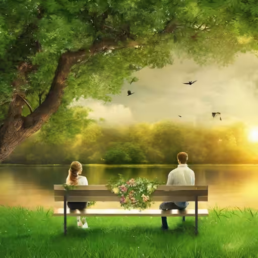  Tenderness: "Title: 'Distant Serenity'