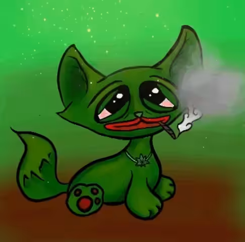 054 - Blazed Pepe Pet