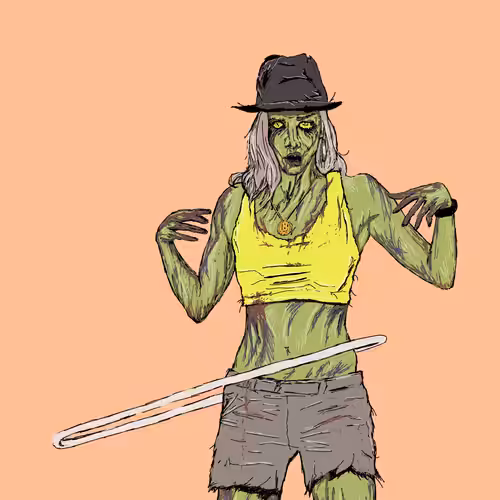 Zombie BriFitDance Original Drawing PNG
