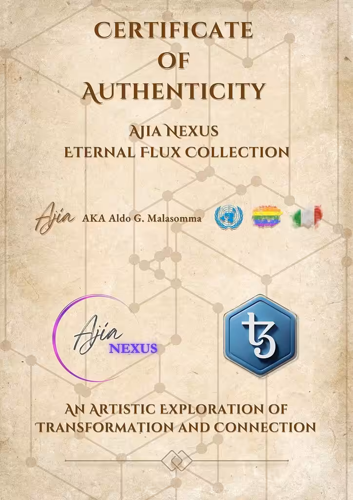 Eternal Flux - Certificate of Authenticity
