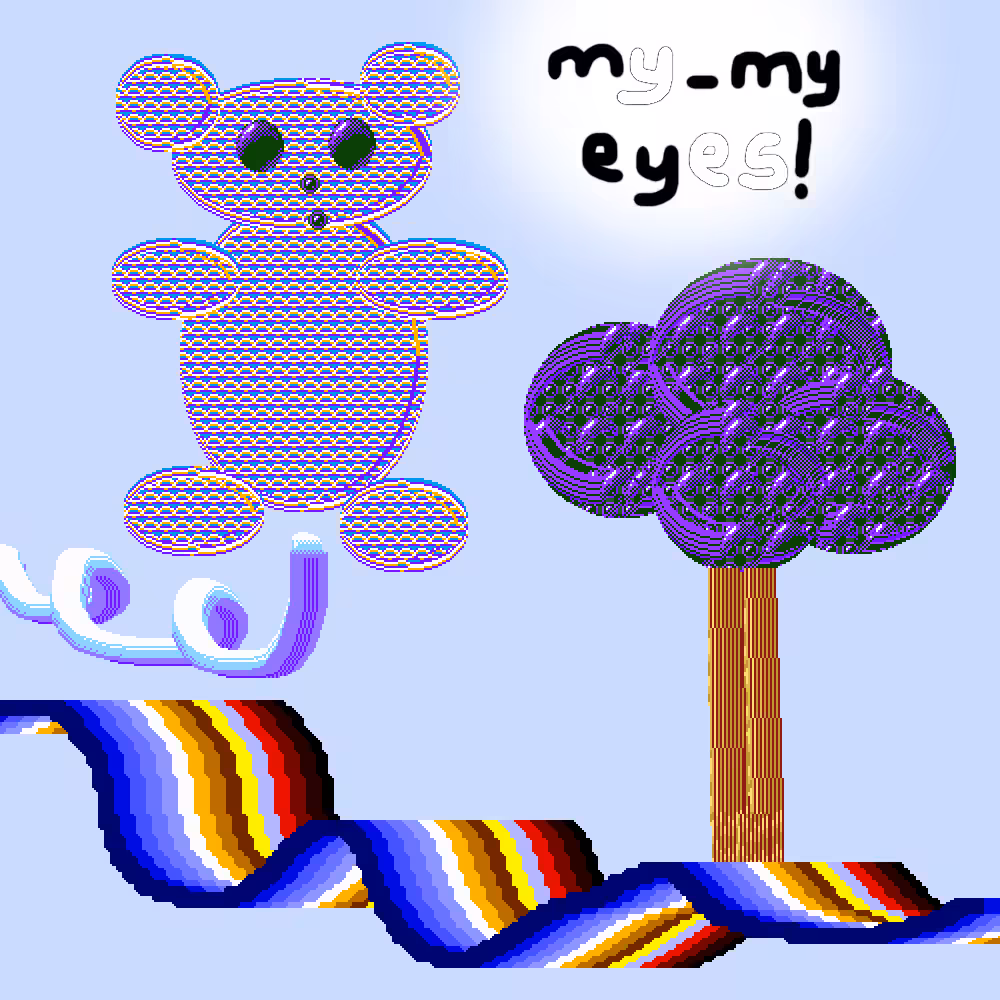 collage pieces of mental cuts: my-my eyes!