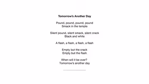Poetry & Short Writings: Tomorrow's Another Day