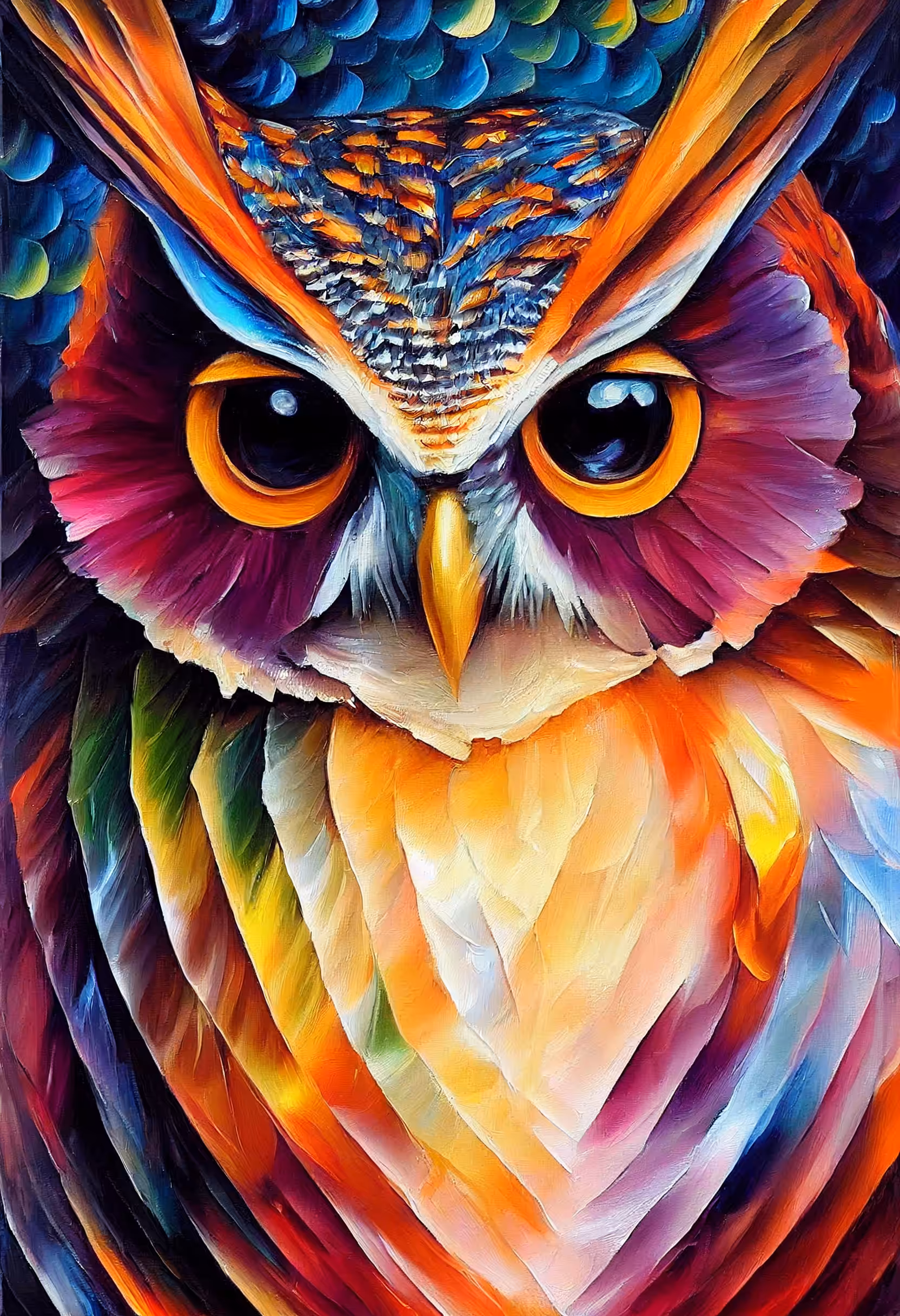 Psychedelic Art: Owl