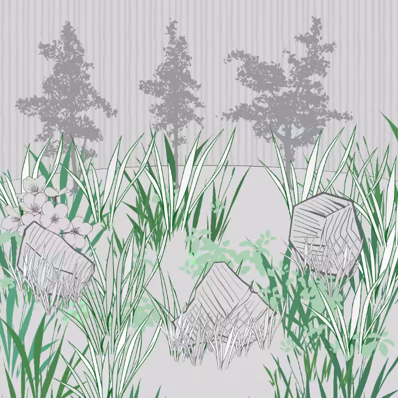 Wild Grass and Rubble #45