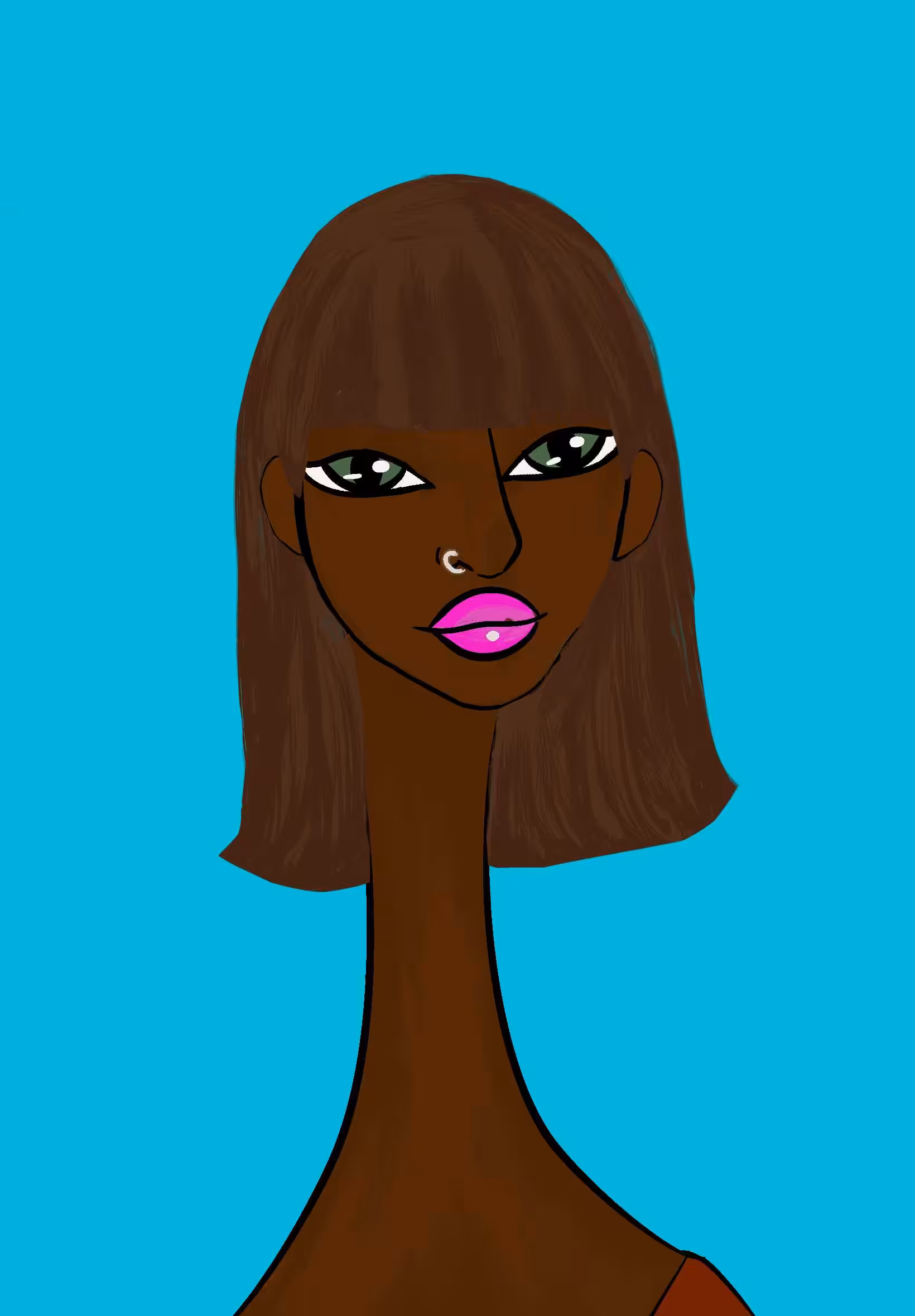 Long Neckie Lady #30