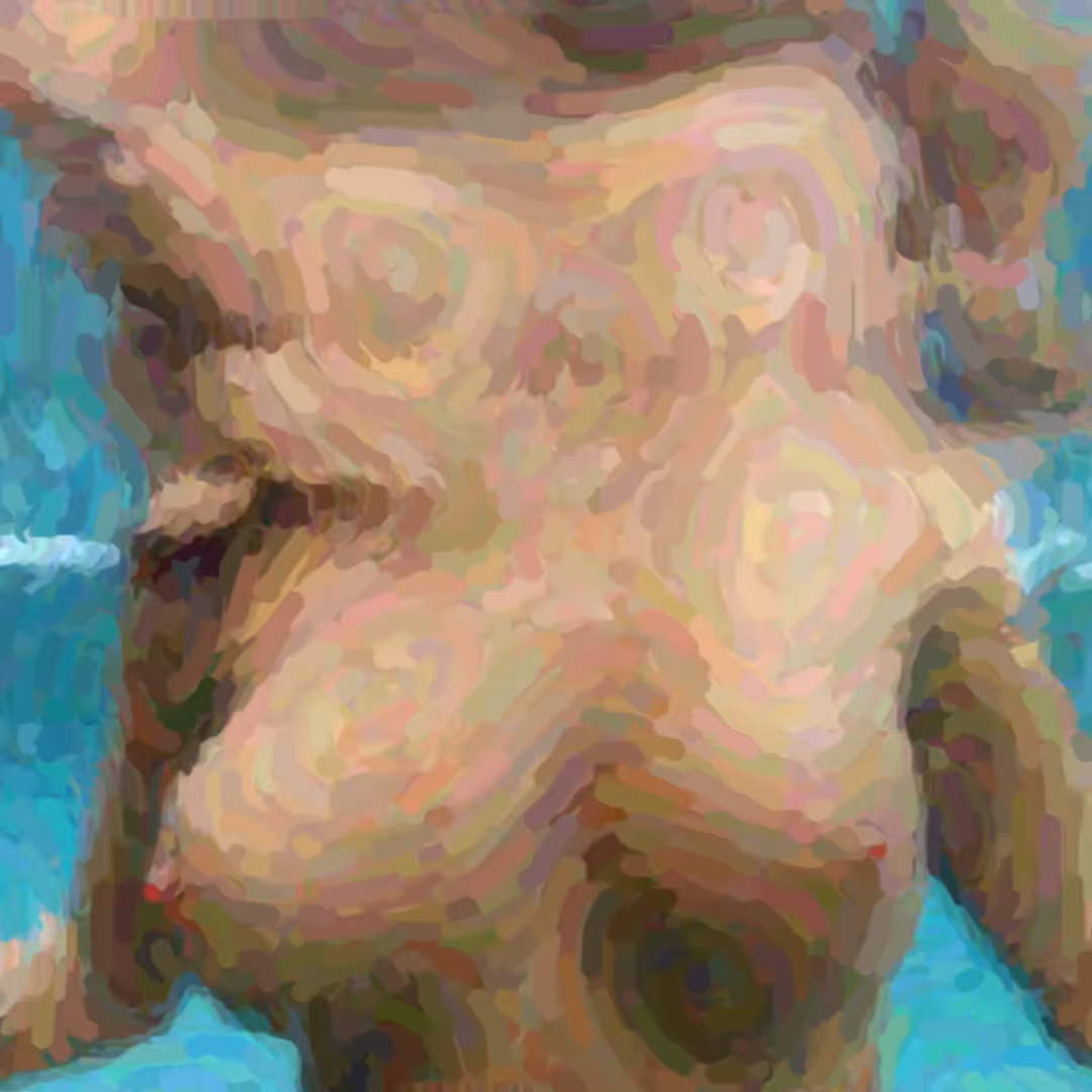 My dance in the blue sea