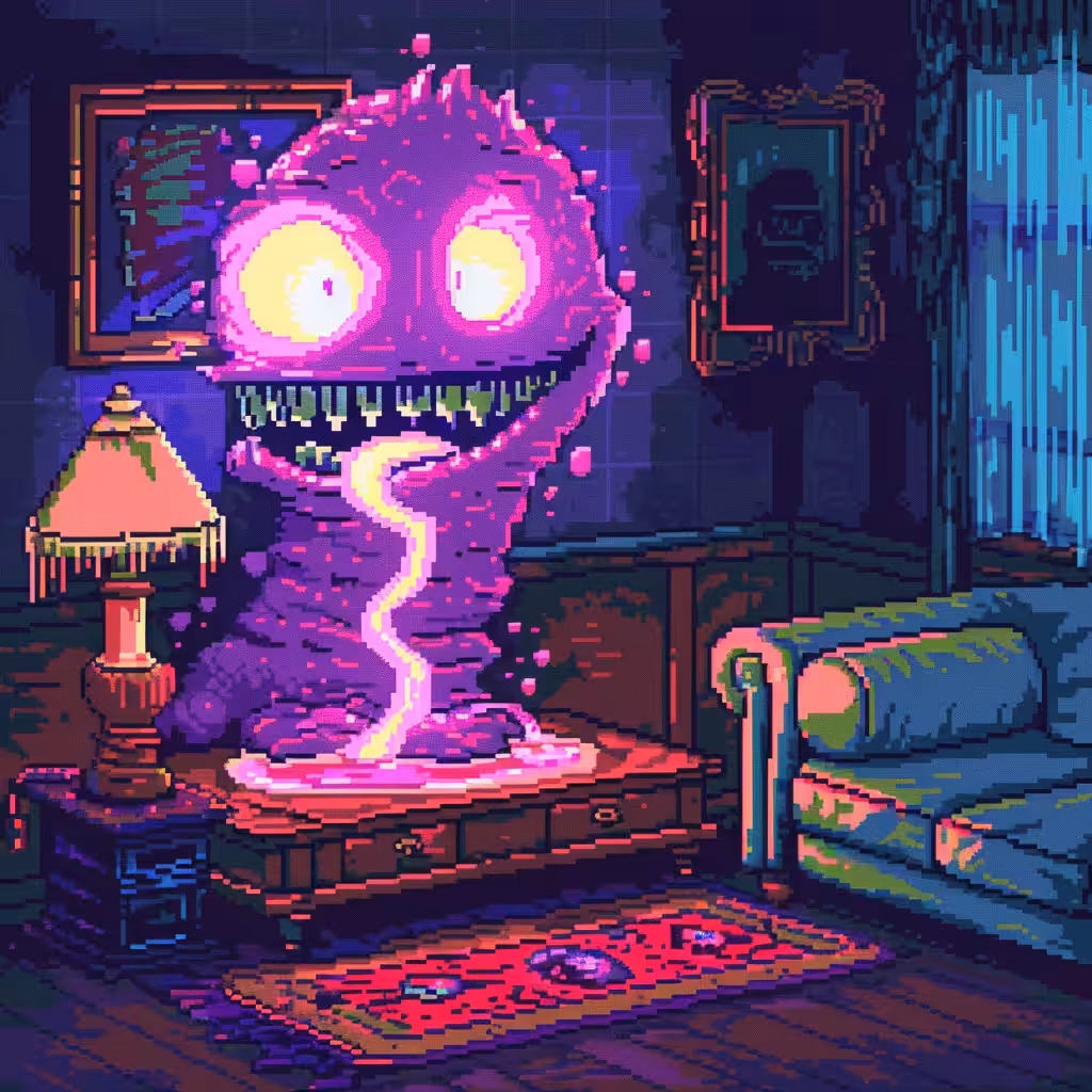 Neon Lamp Monsters on Base #22