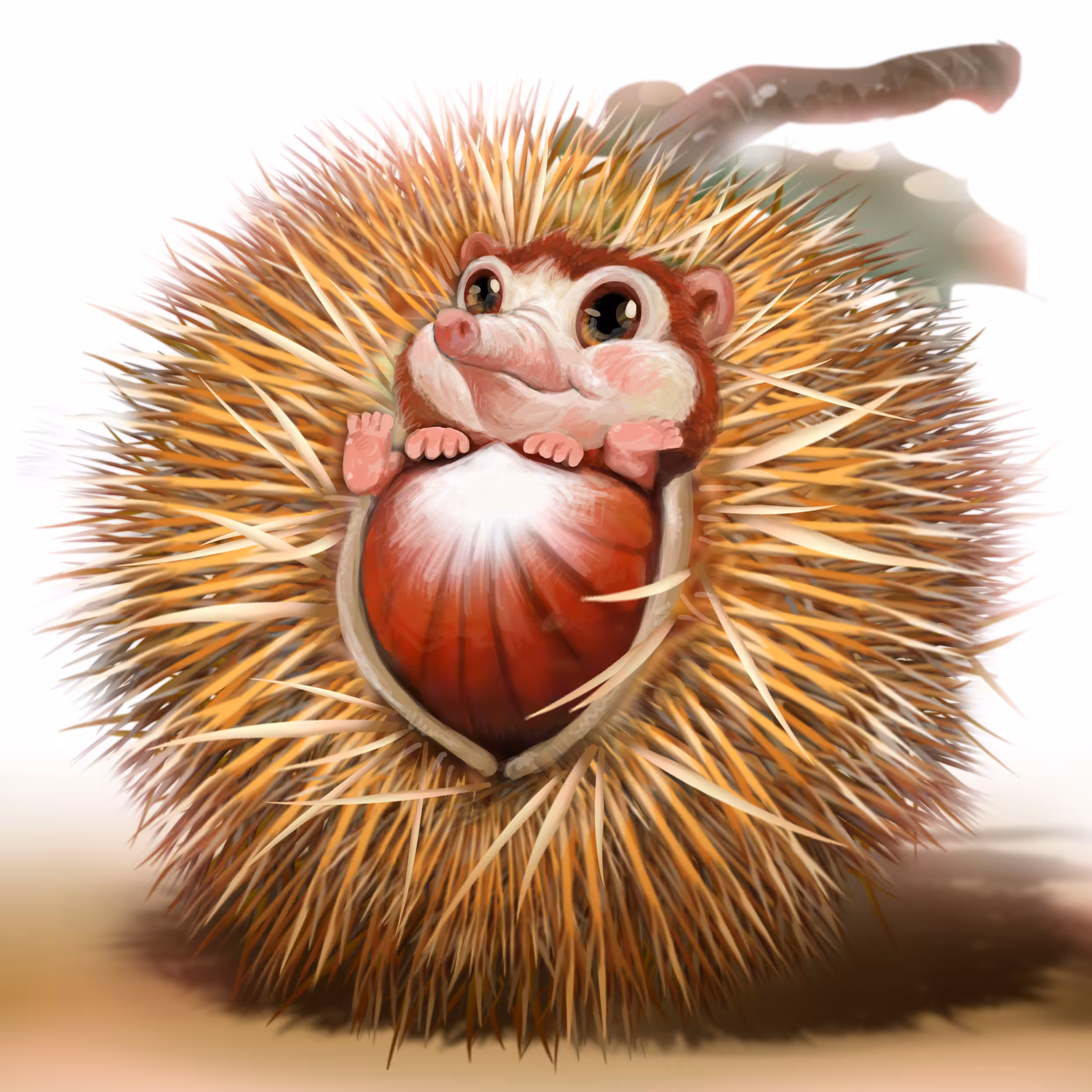 hedgehog chestnut 