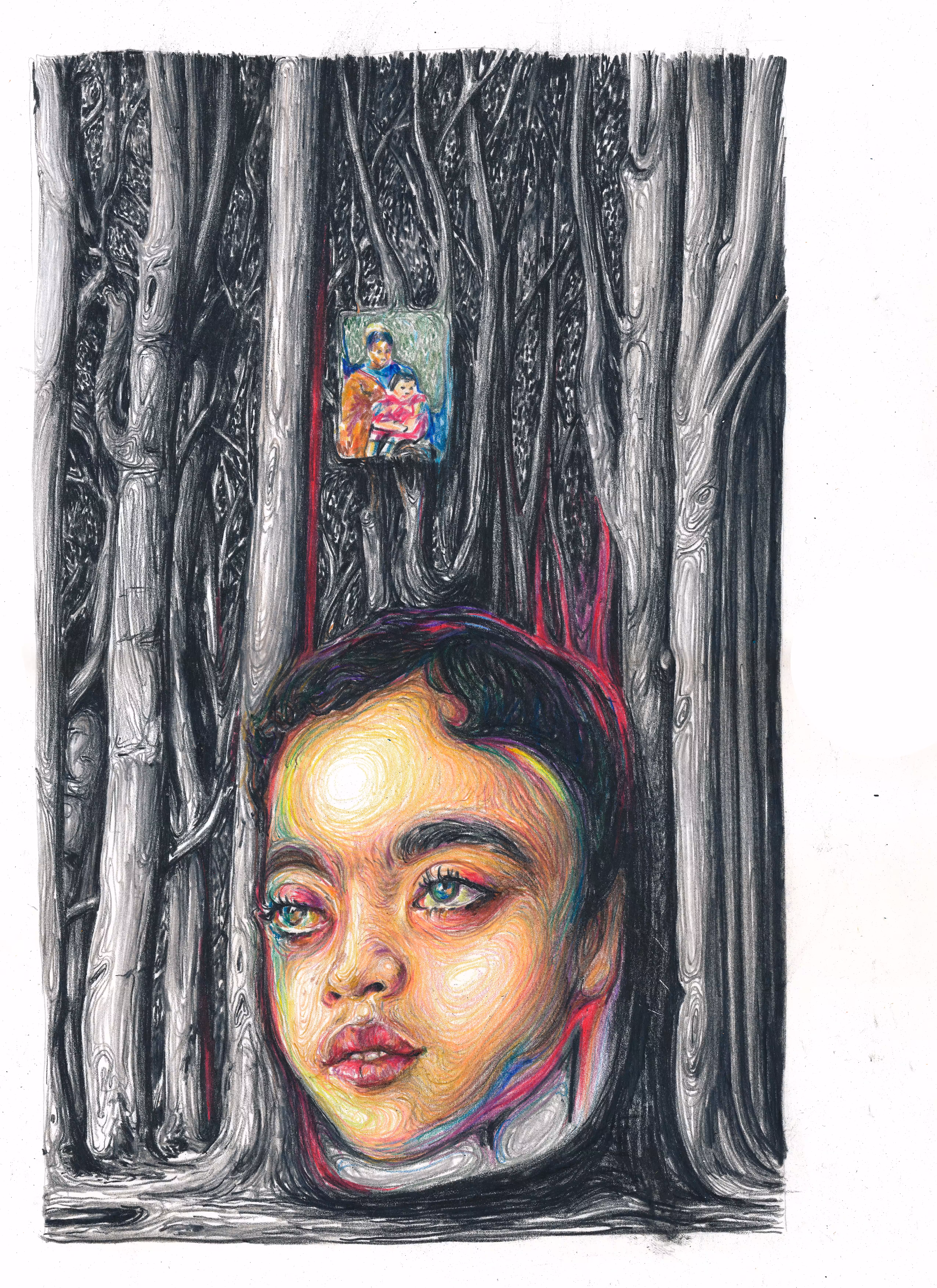Head in the forest