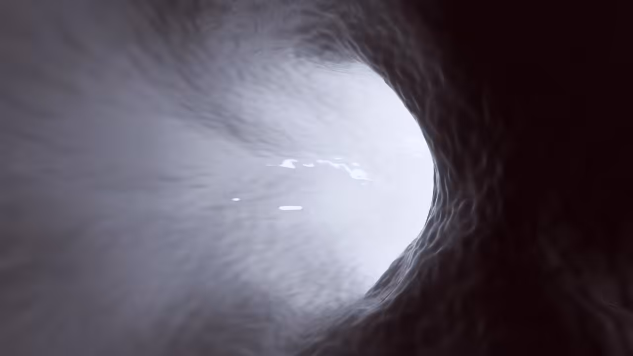 The light at the end of the tunnel. 