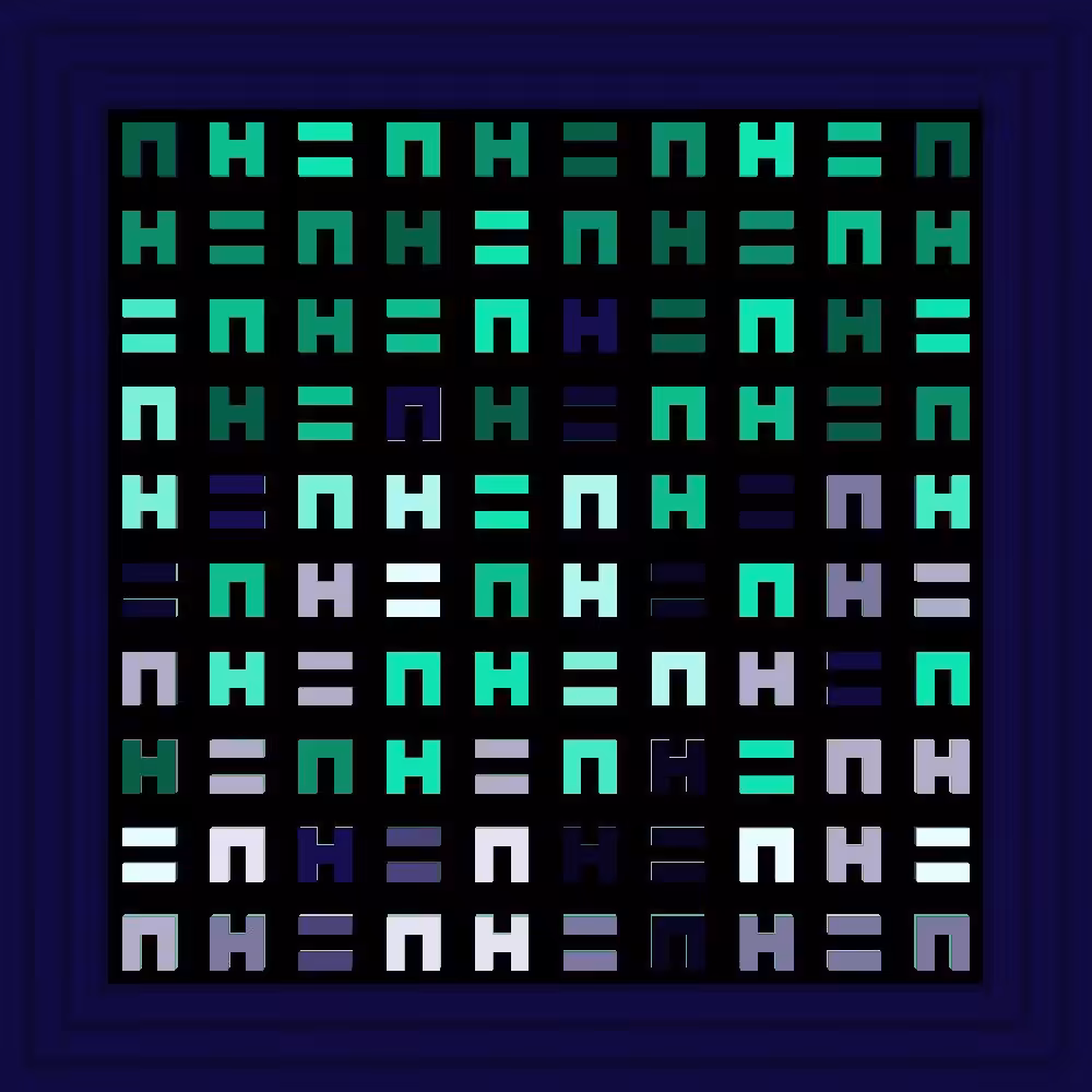 🐖 🐖 🐖 :: Procedural Symbols (H=N) #539/1000
