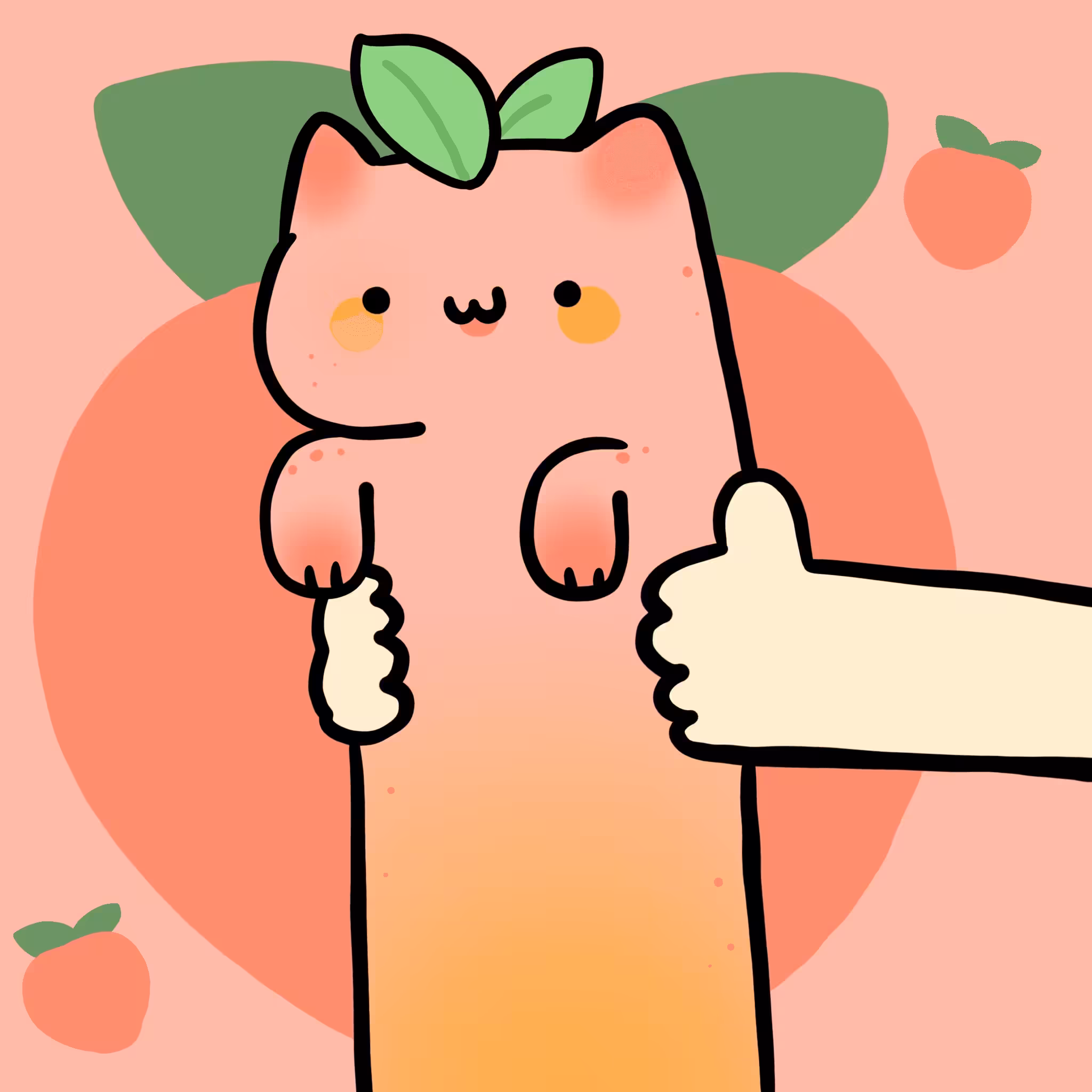 long long peach cat #225