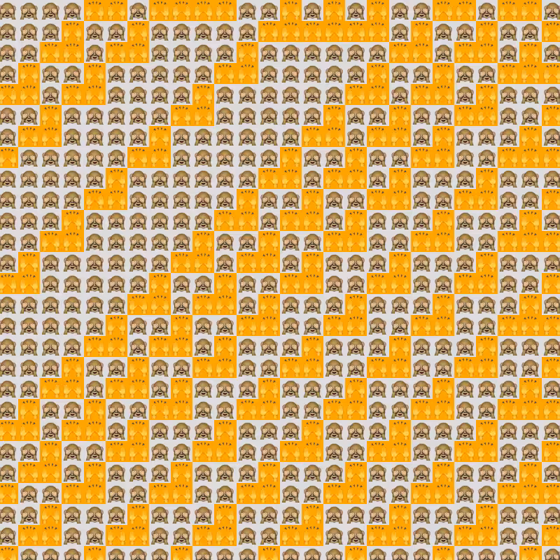 Elementary Cellular Emoji Automata #160