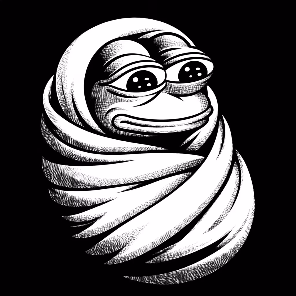 Swaddled Pepe