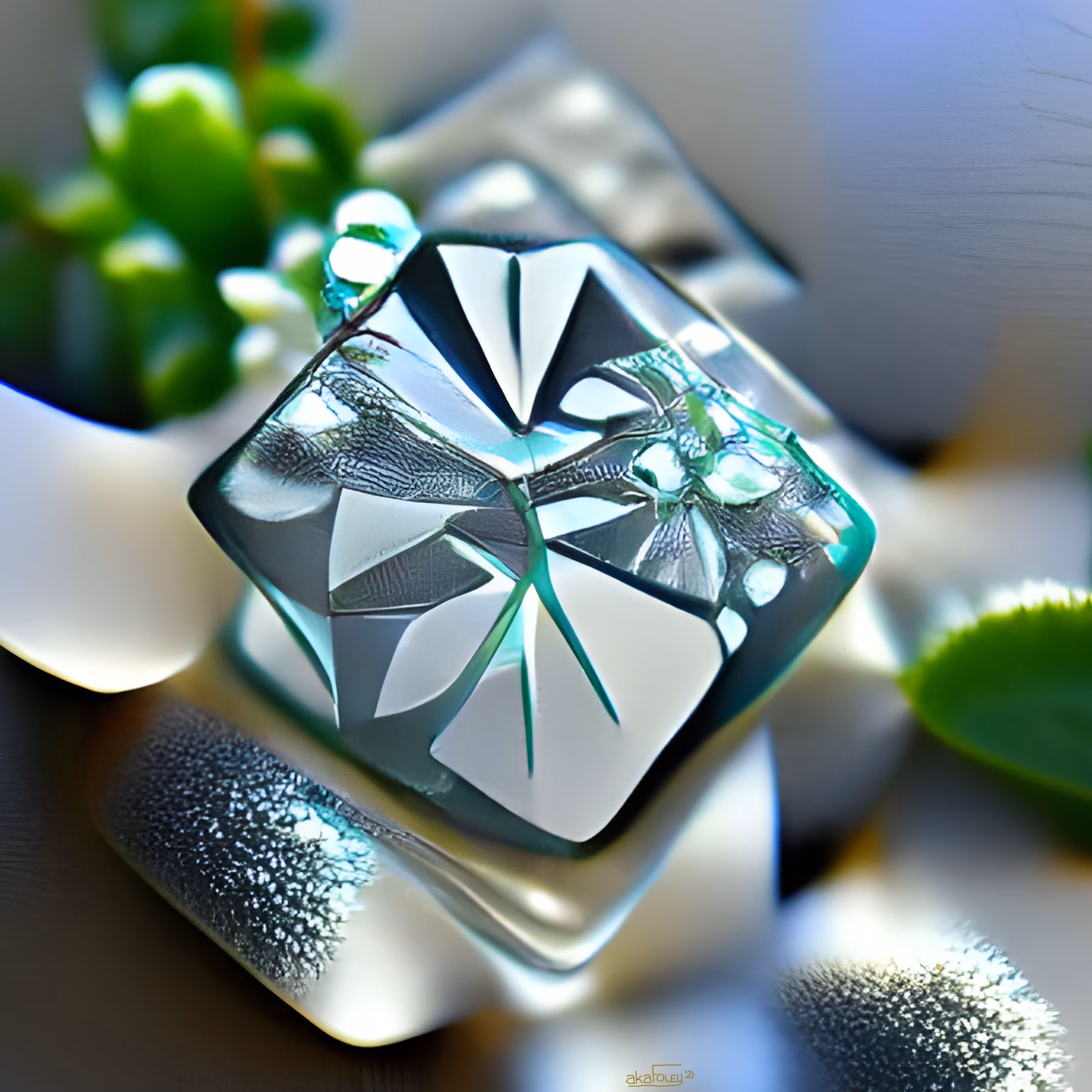 Rainbow Diamond Green